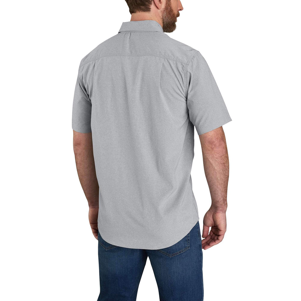 Men's force sun defender™ chambray relaxed fit short sleeve shirt - sun protection shirts