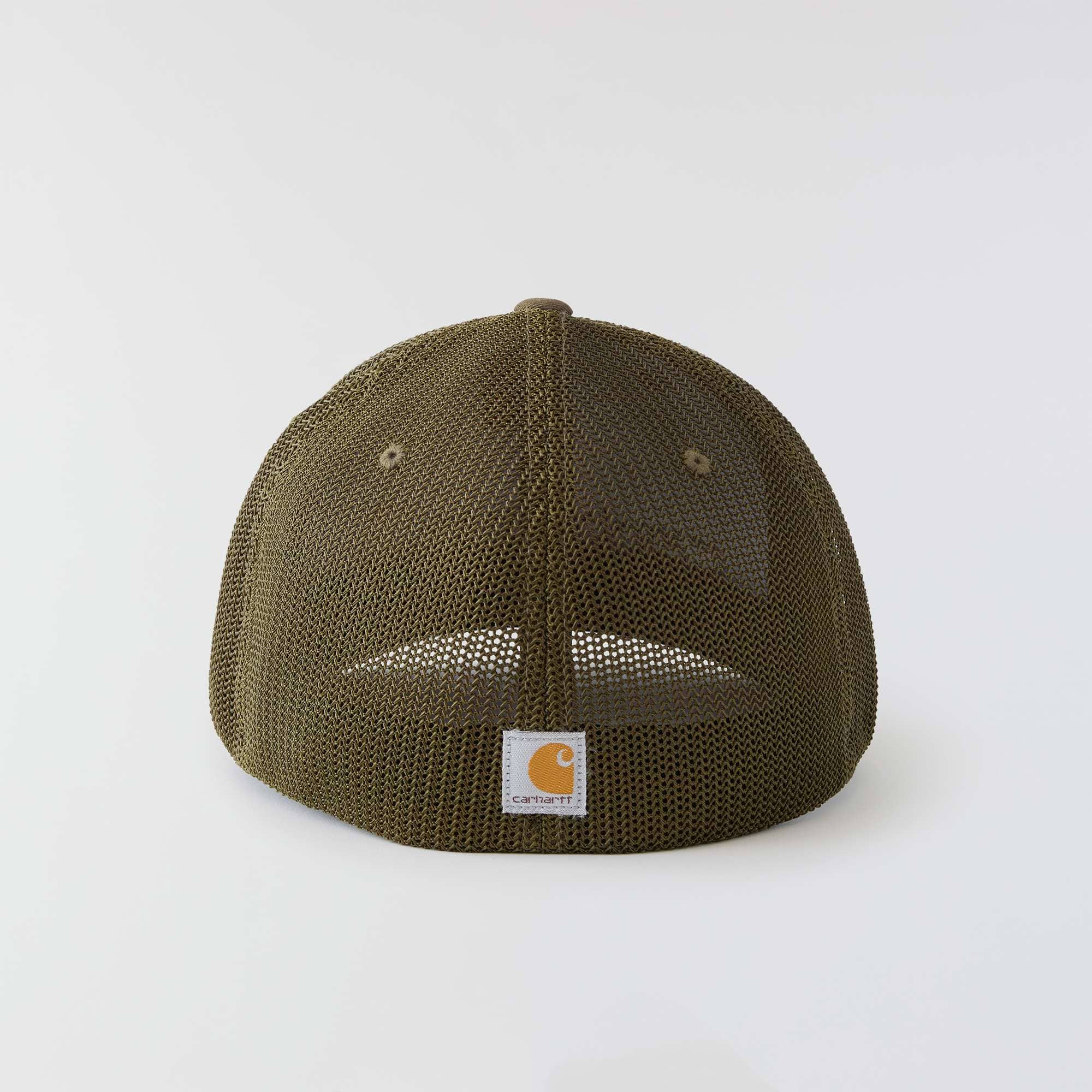 Rugged flex™ fitted canvas mesh-back logo graphic cap