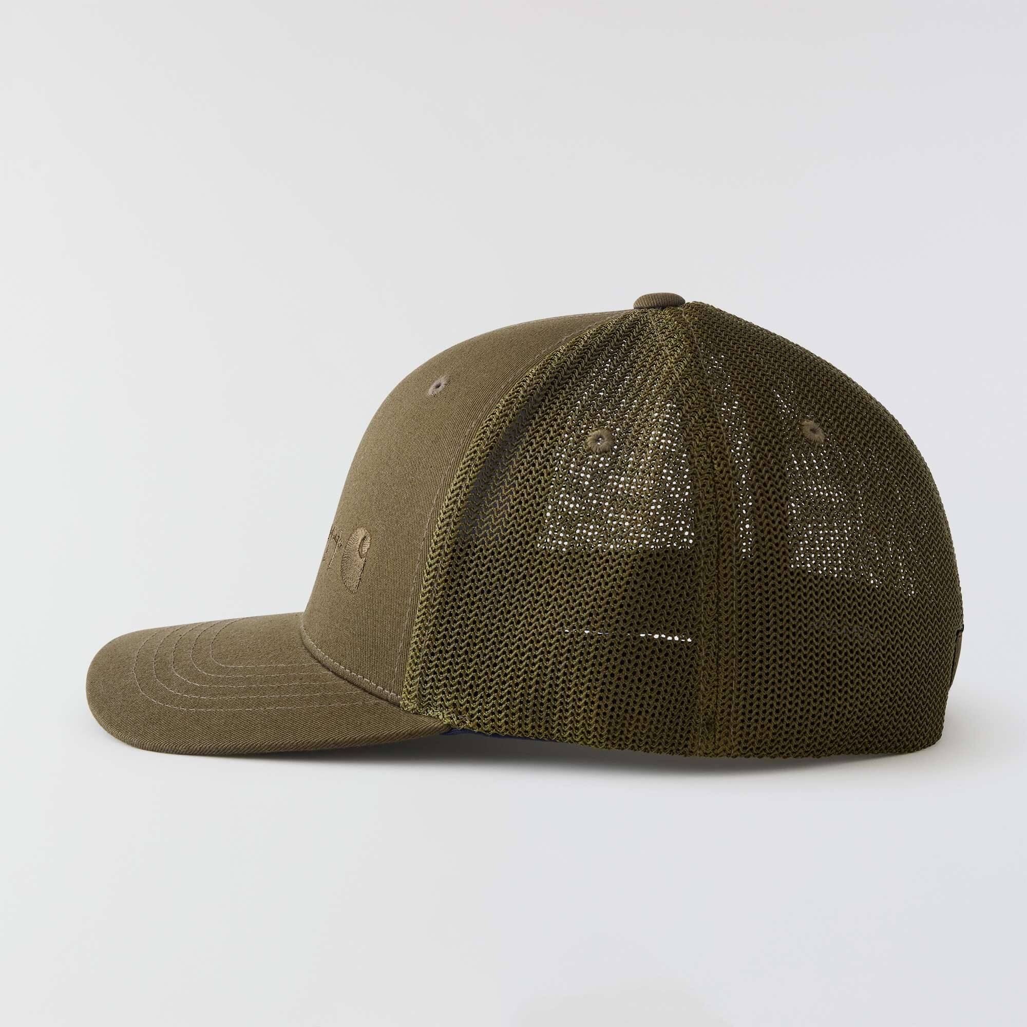 Rugged flex™ fitted canvas mesh-back logo graphic cap