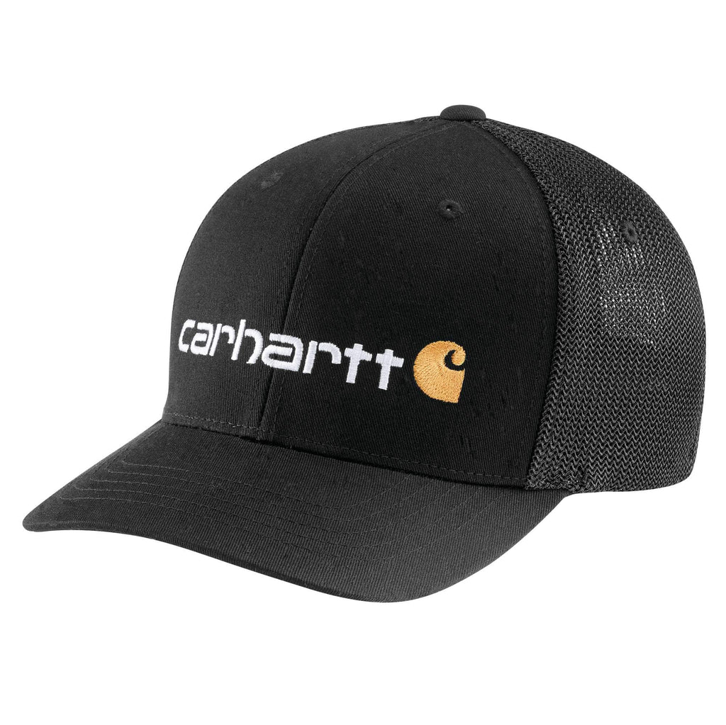 Rugged flex™ fitted canvas mesh-back logo graphic cap