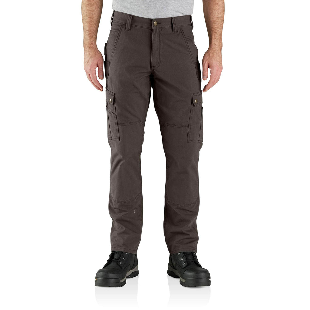 Relaxed straight ripstop double knee cargo pants - work pants