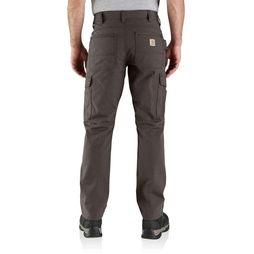 Relaxed straight ripstop double knee cargo pants - work pants