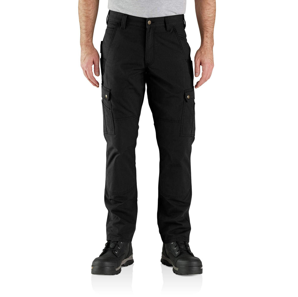 Relaxed straight ripstop double knee cargo pants - work pants