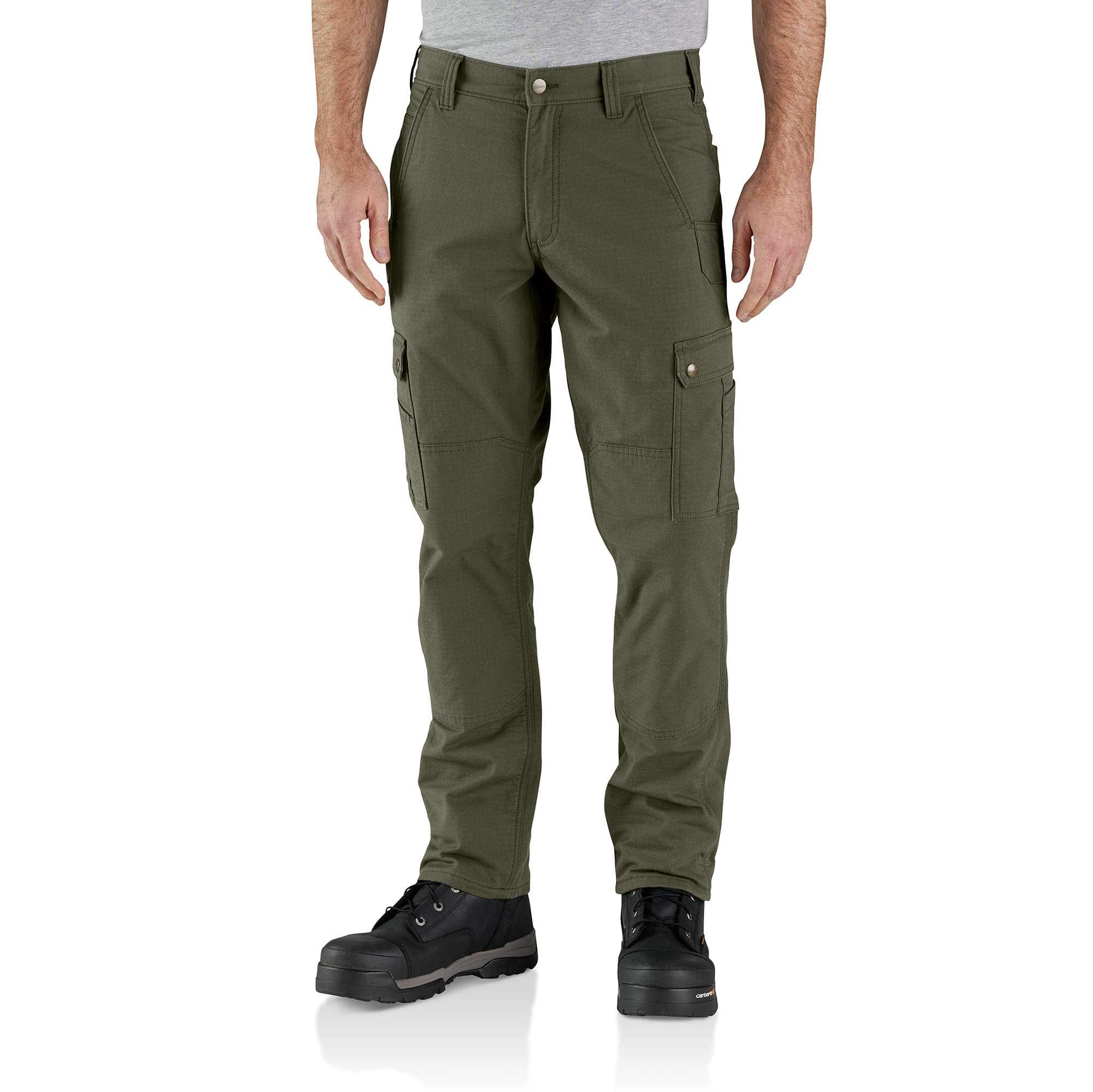 Relaxed straight ripstop lined cargo pants - work pants