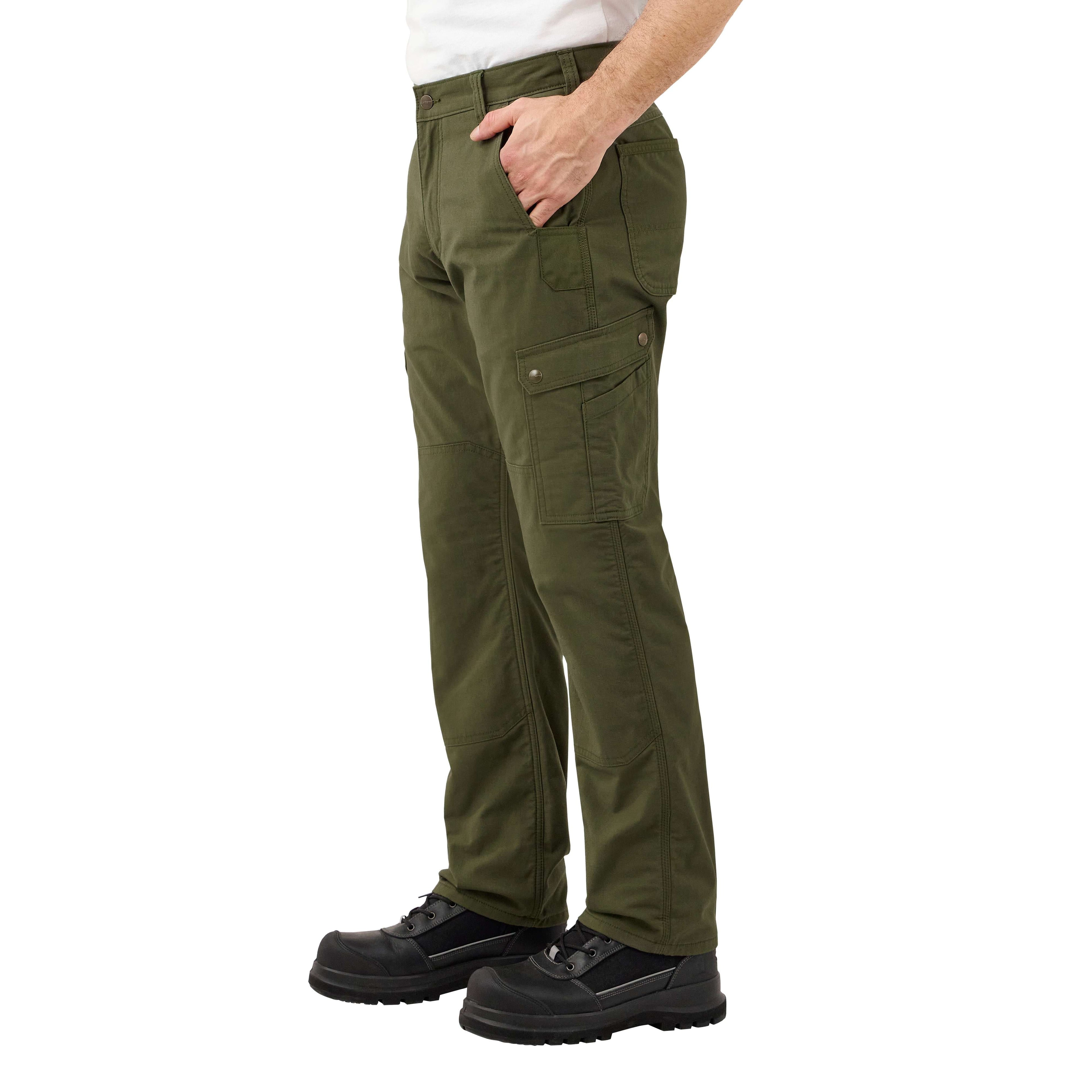 Relaxed straight ripstop lined cargo pants - work pants