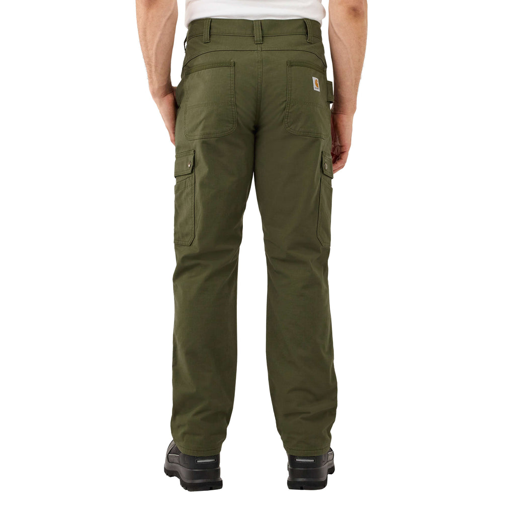 Relaxed straight ripstop lined cargo pants - work pants