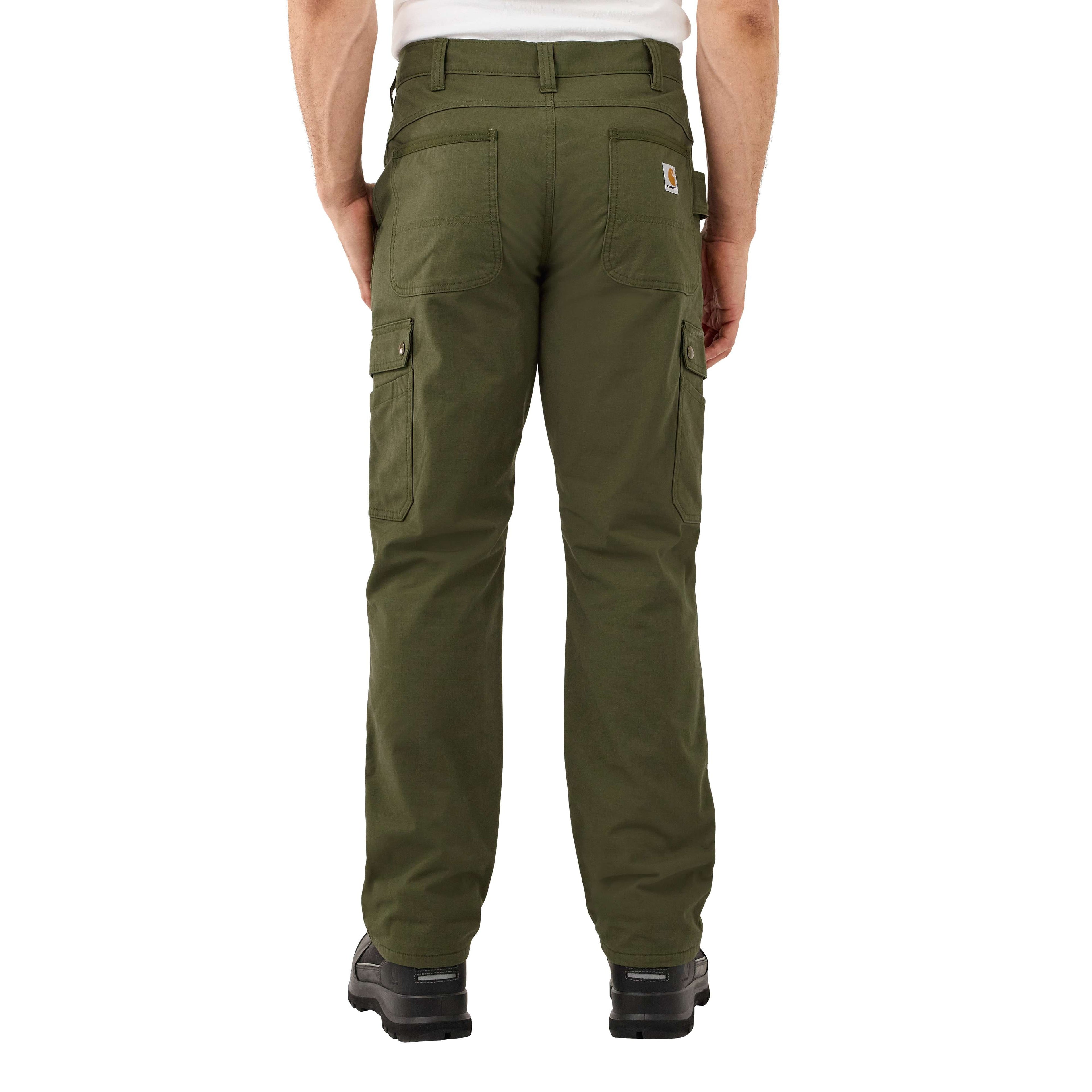 Relaxed straight ripstop lined cargo pants - work pants