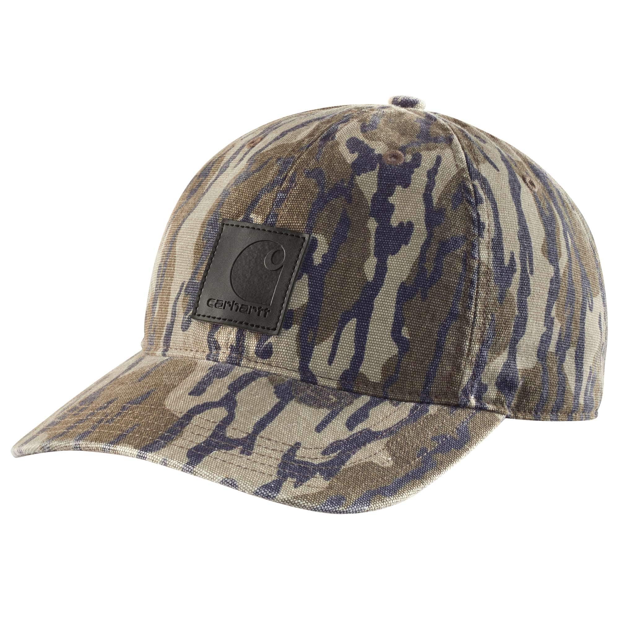 Canvas camo baseball cap