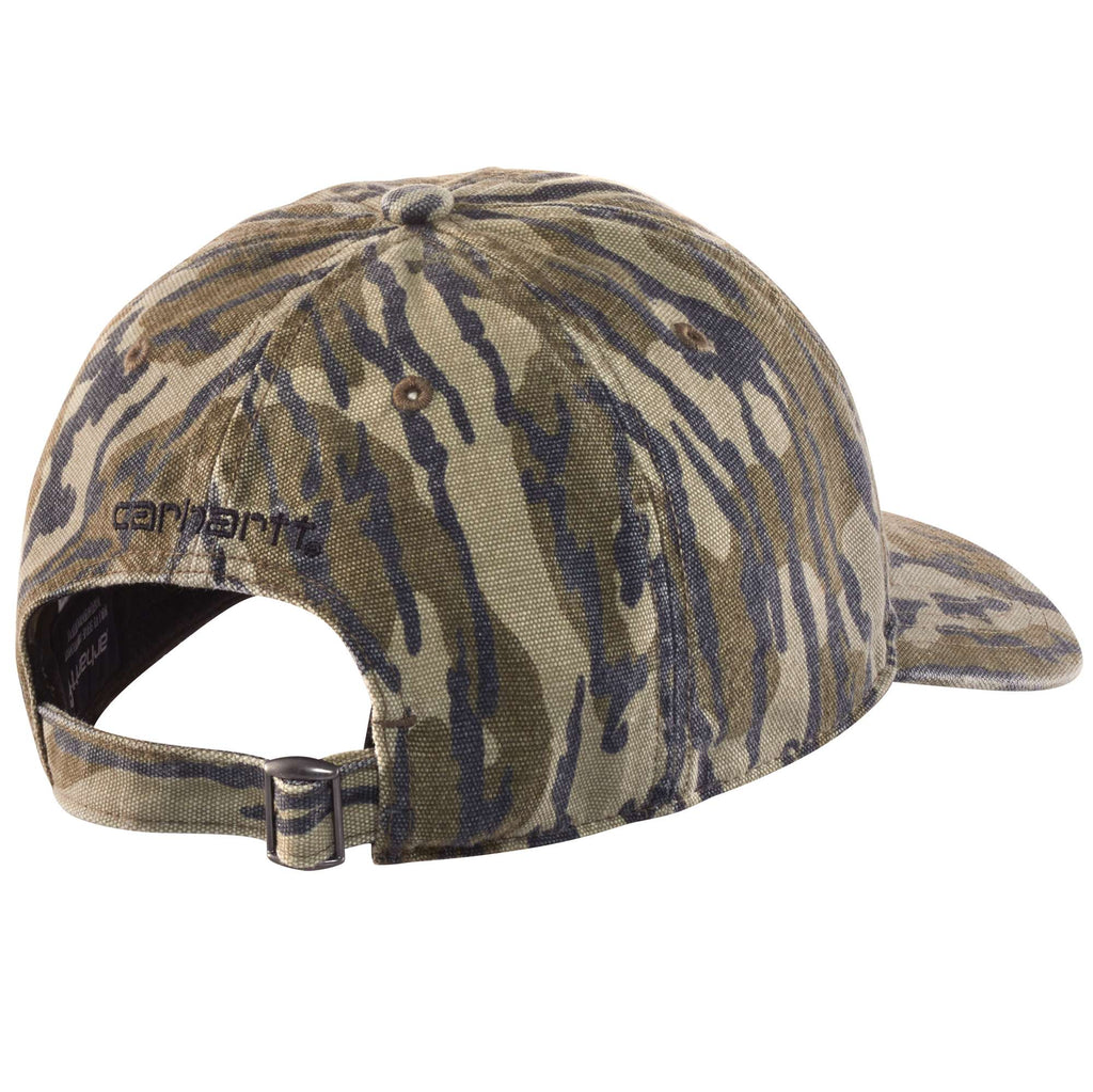 Canvas camo baseball cap