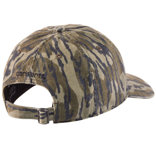 Canvas camo baseball cap