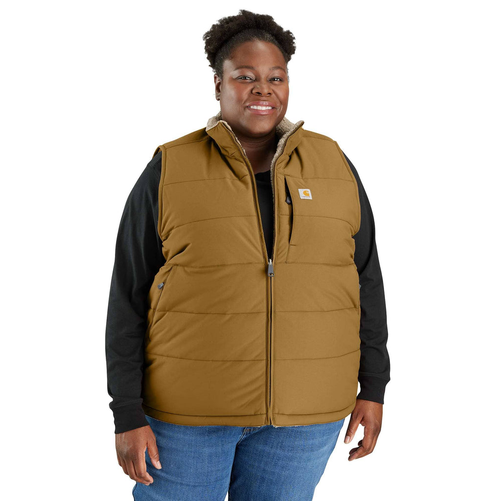 Women's montana insulated reversible water resistant puffer vest - rain defender vest