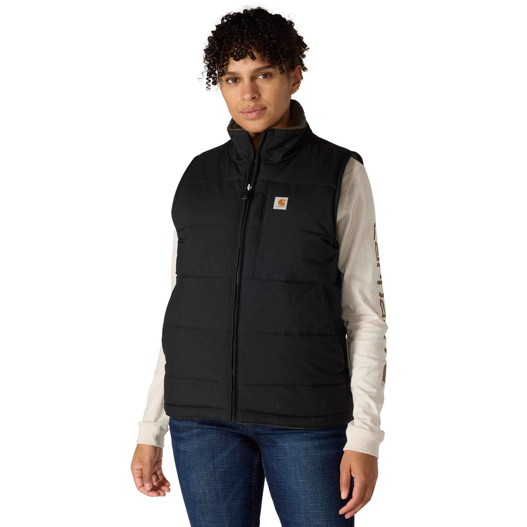 Women's montana insulated reversible water resistant puffer vest - rain defender vest