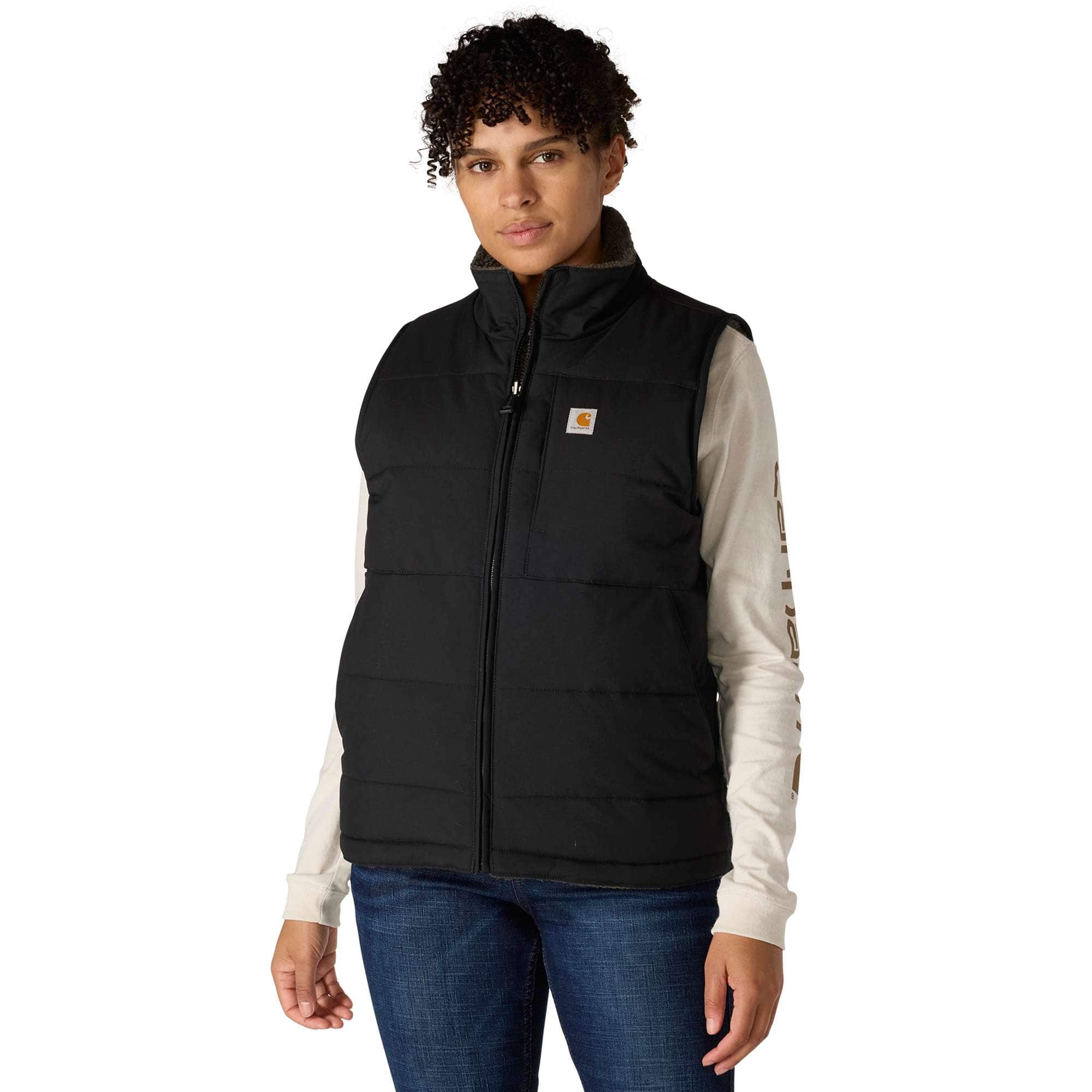 Women's montana insulated reversible water resistant puffer vest - rain defender vest