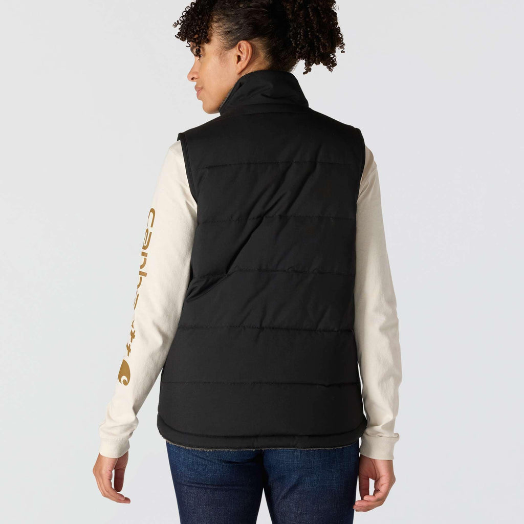 Women's montana insulated reversible water resistant puffer vest - rain defender vest