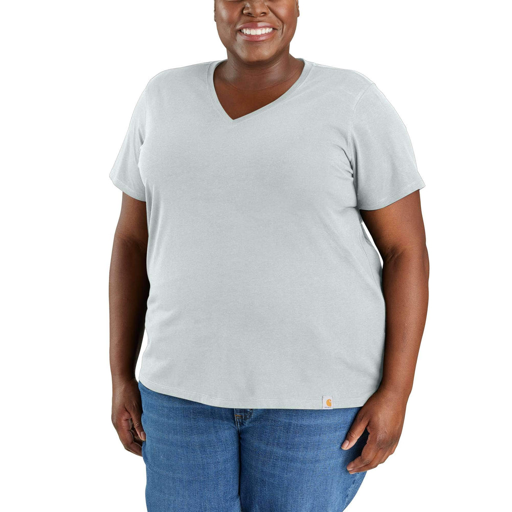 Women's tencel relaxed fit lightweight breathable v-neck t-shirt