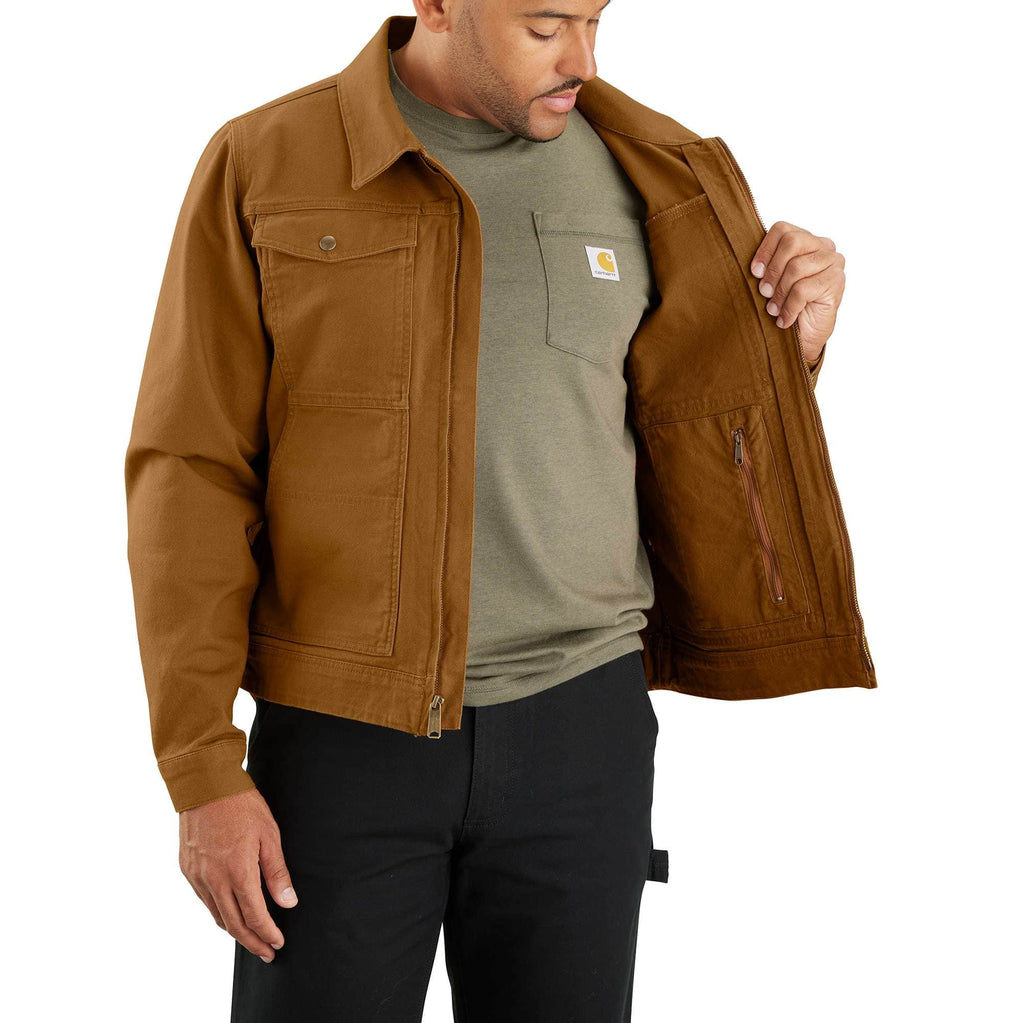 Men's rugged flex relaxed fit canvas duck berwick jacket