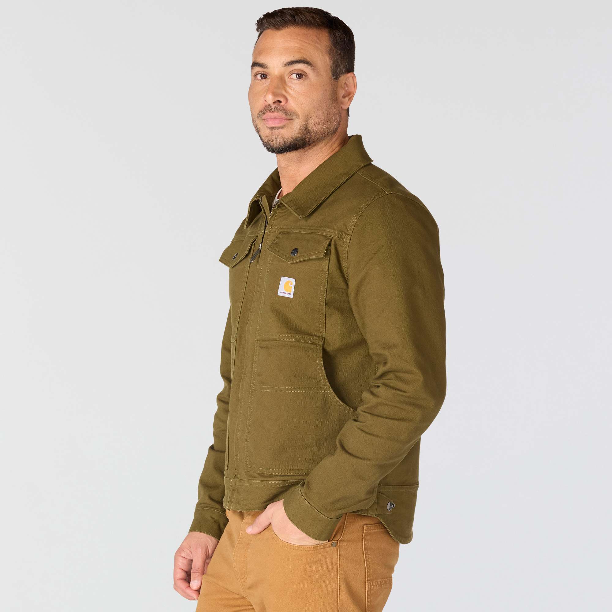 Men's rugged flex relaxed fit canvas duck berwick jacket