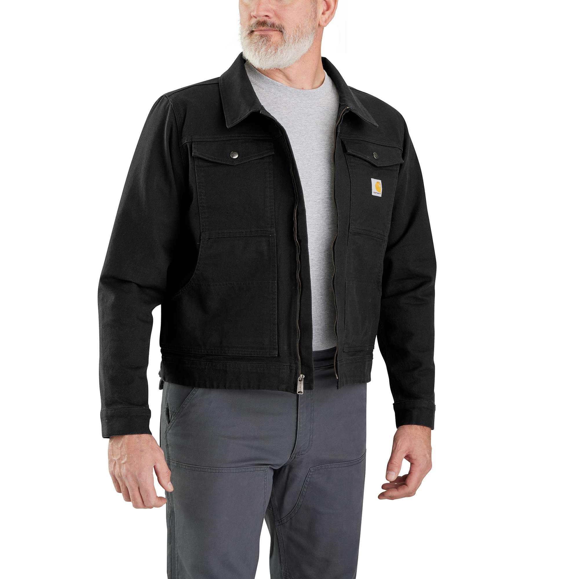 Men's rugged flex relaxed fit canvas duck berwick jacket