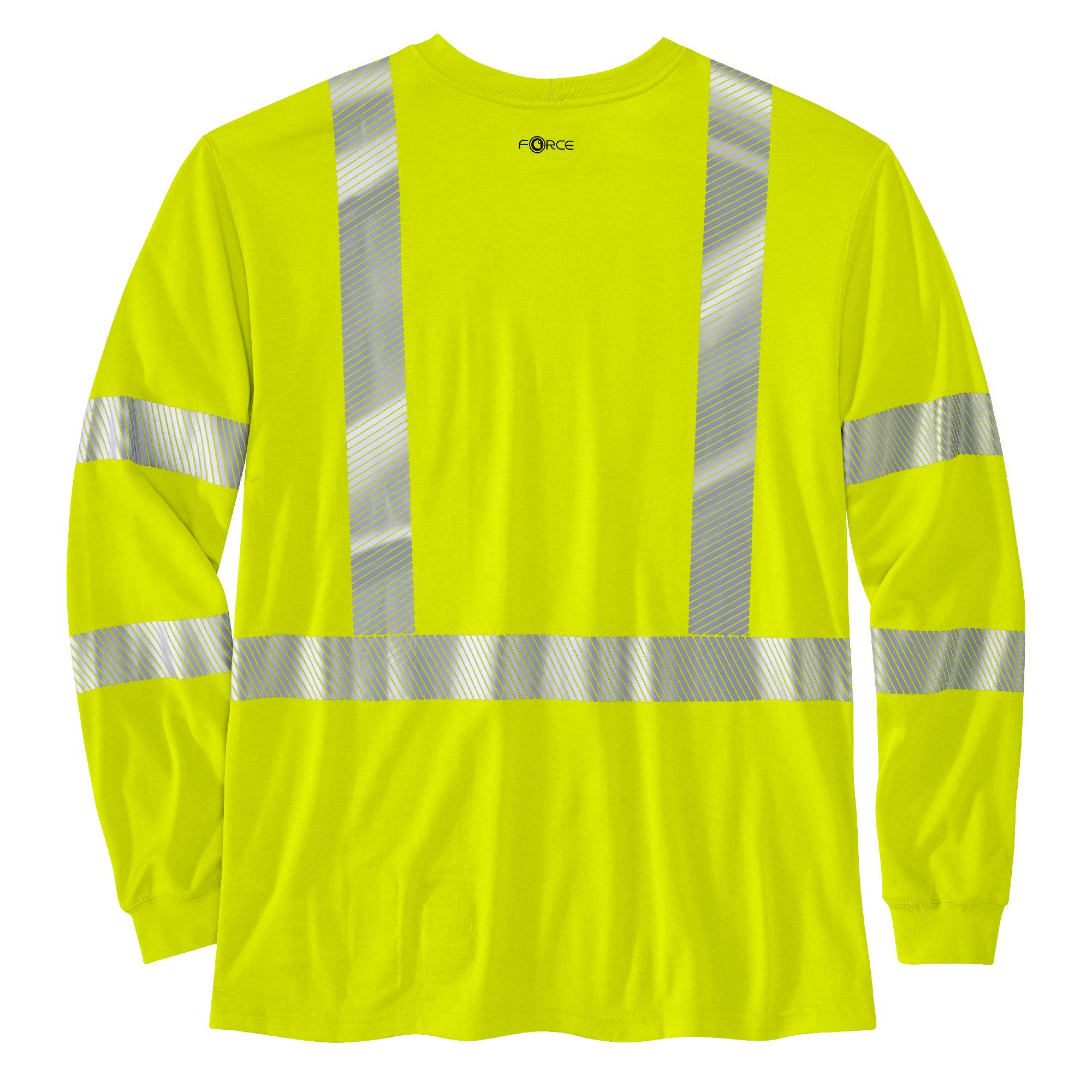 Men's fr high visibility force loose fit long sleeve class 3 t-shirt
