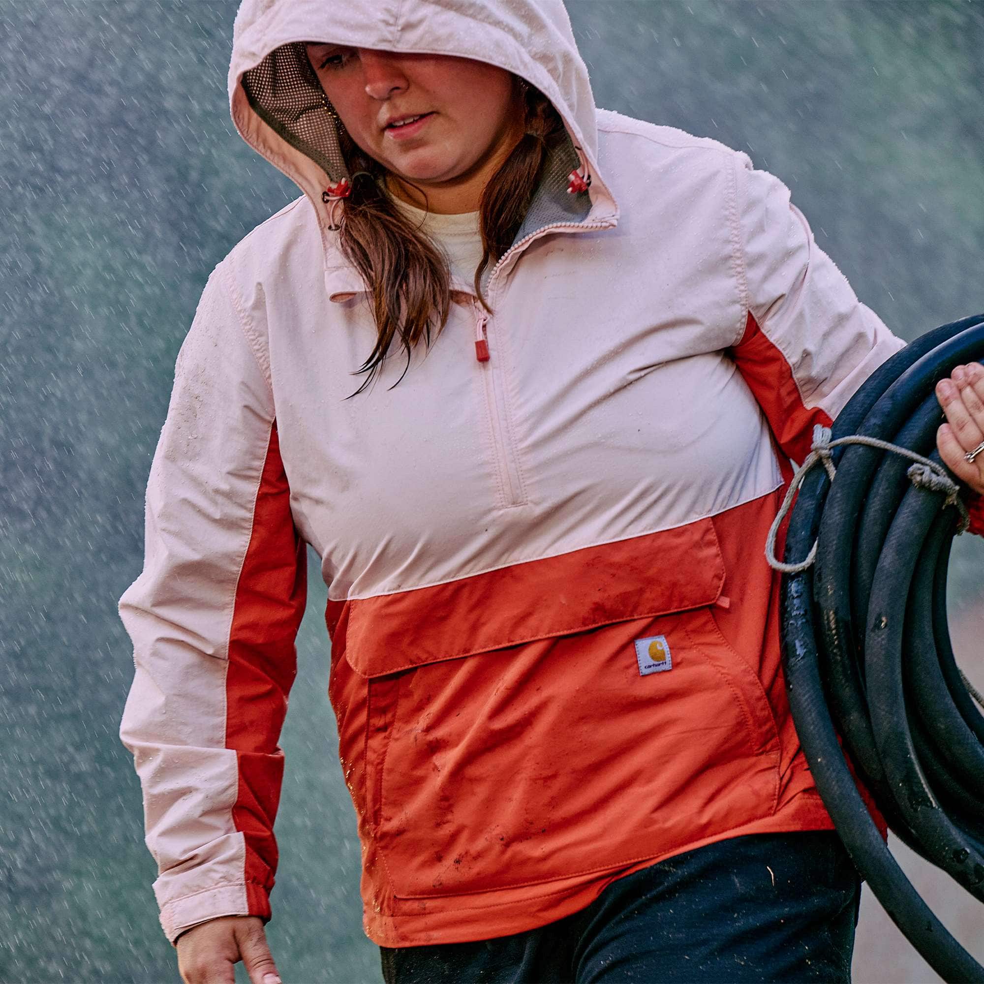 Women's rockford lightweight water resistant anorak - rain defender jacket