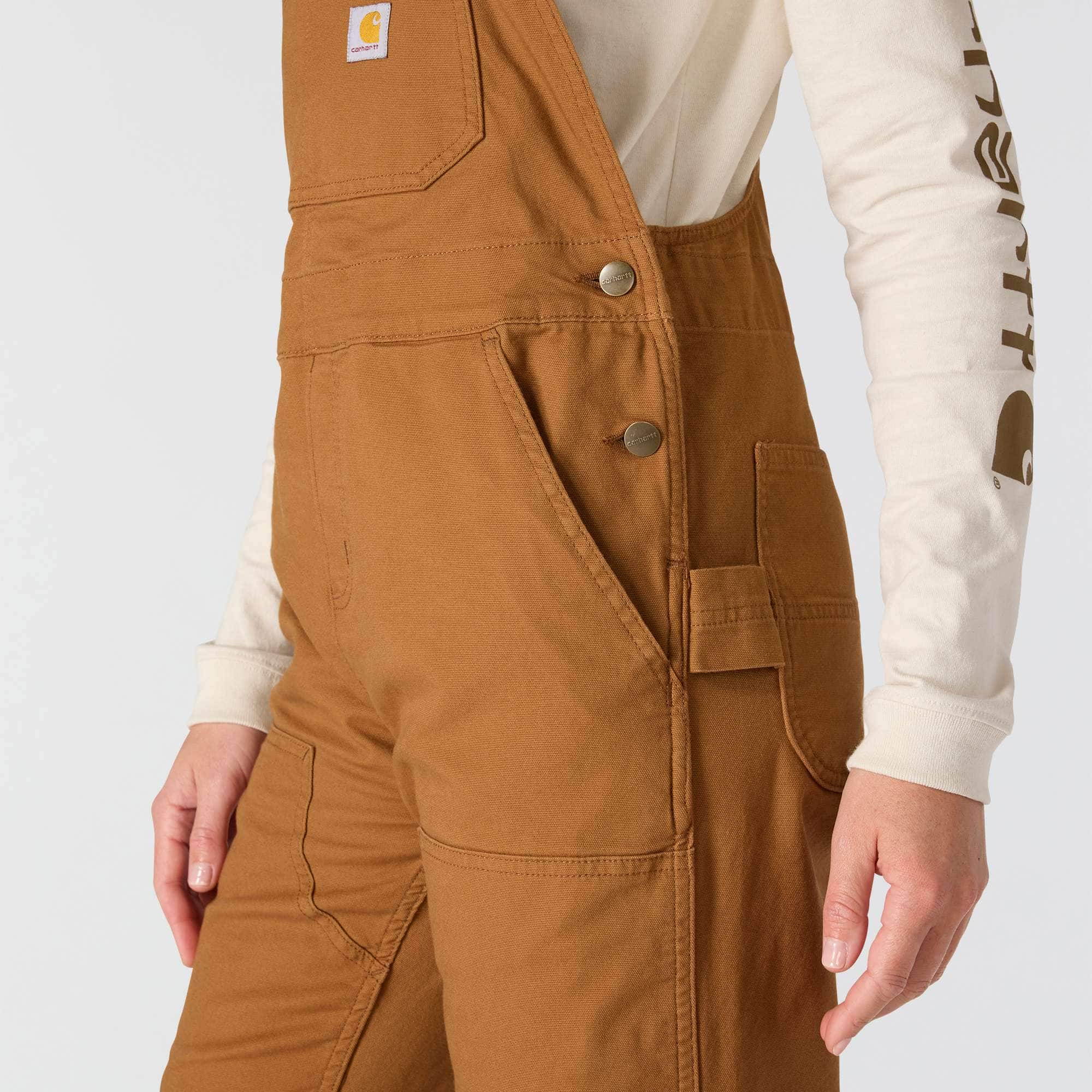 Women's ashland loose fit canvas overalls