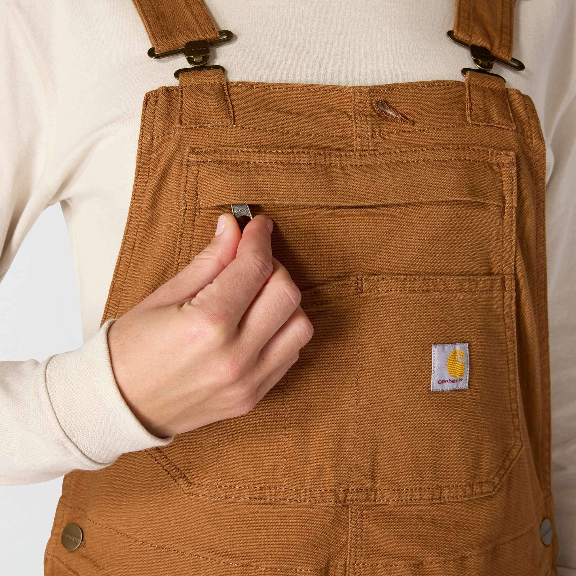 Women's ashland loose fit canvas overalls