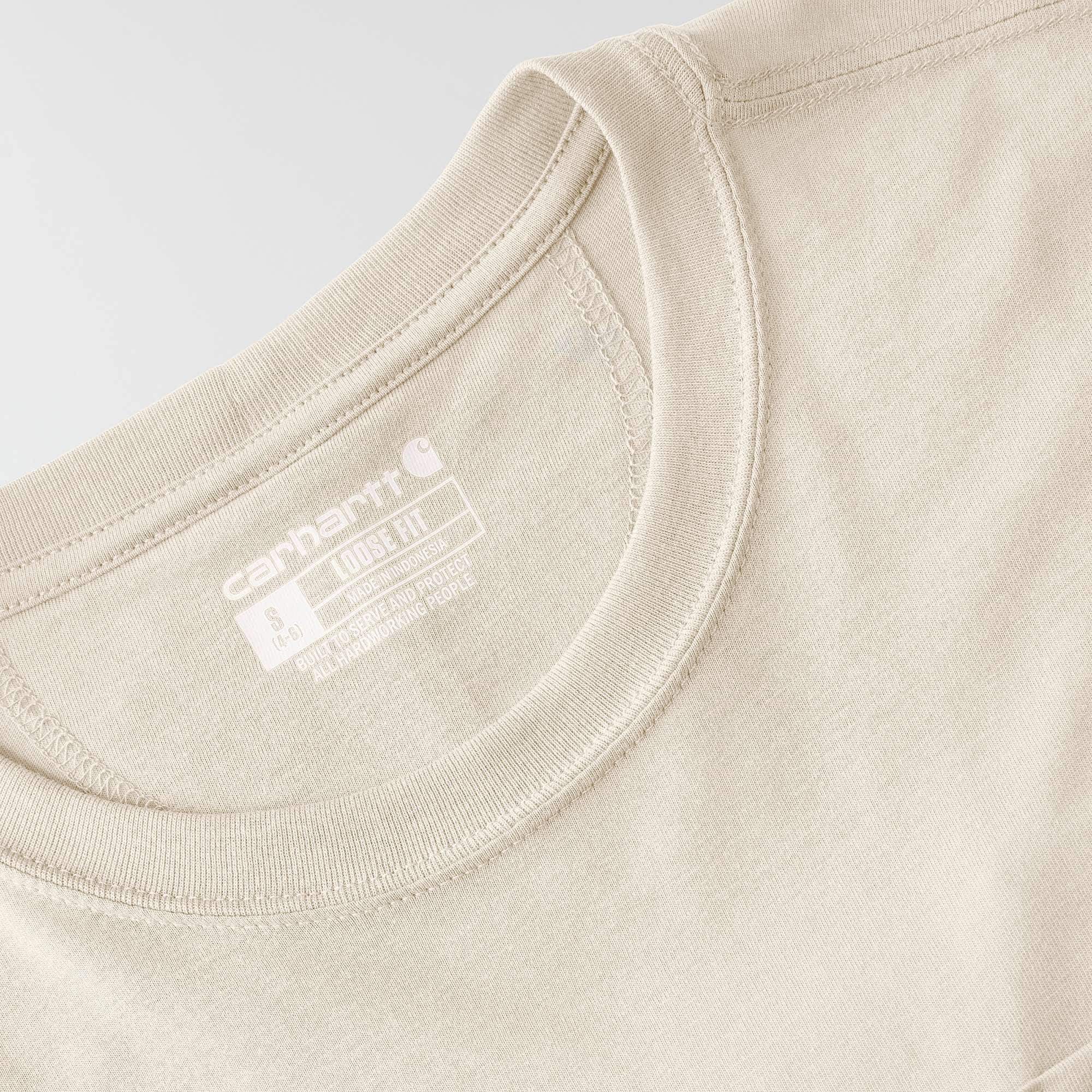 Women's tencel loose fit lightweight crewneck pocket t-shirt