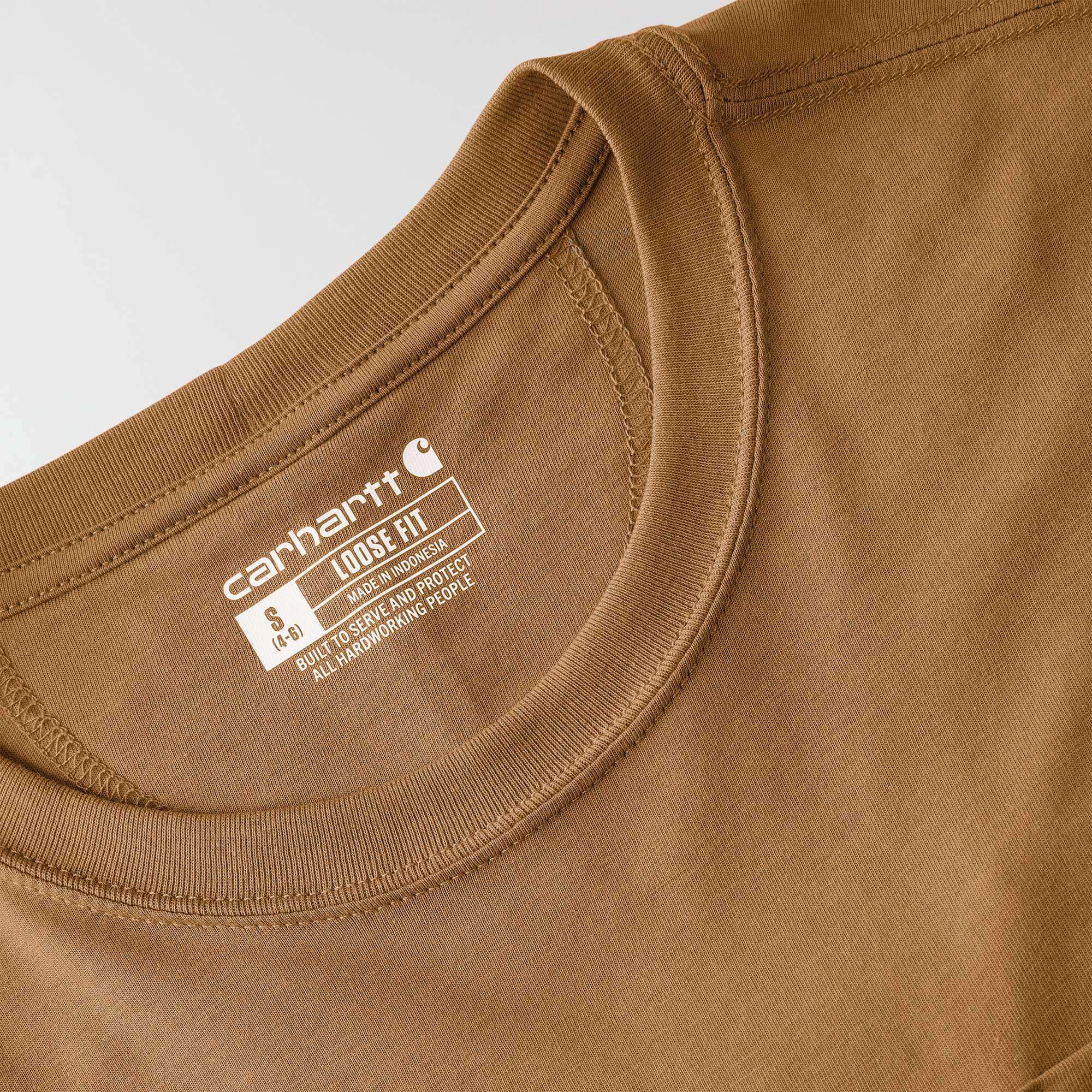 Women's tencel loose fit lightweight crewneck pocket t-shirt