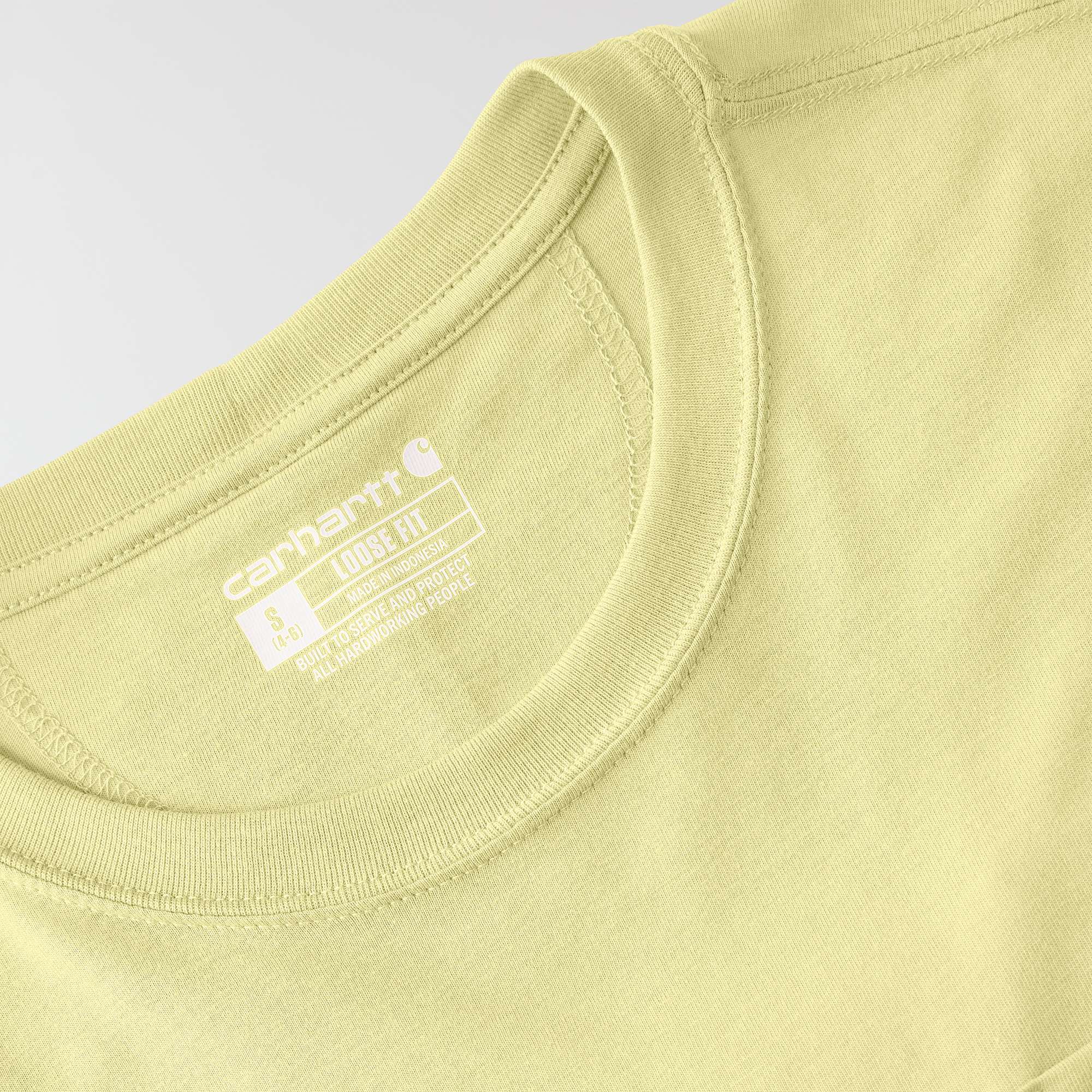 Women's tencel loose fit lightweight crewneck pocket t-shirt