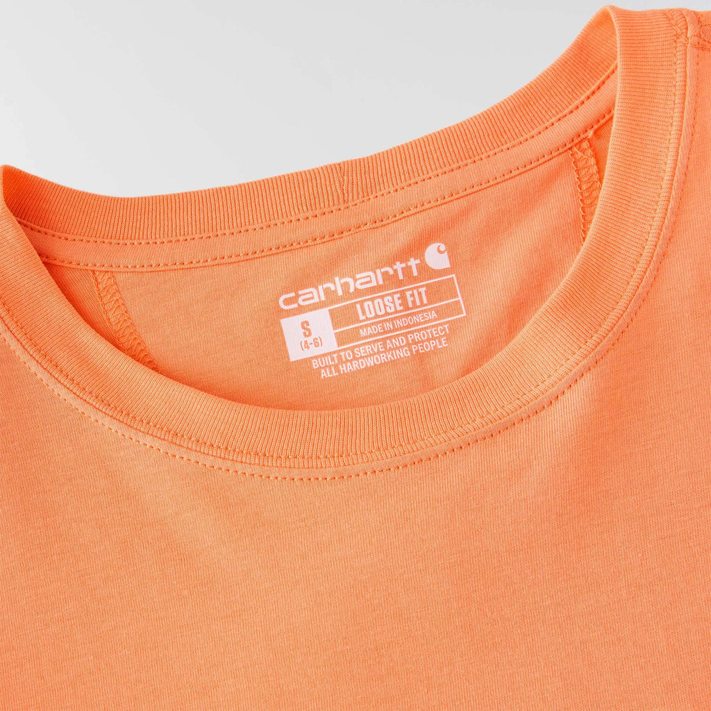 Women's tencel loose fit lightweight crewneck pocket t-shirt