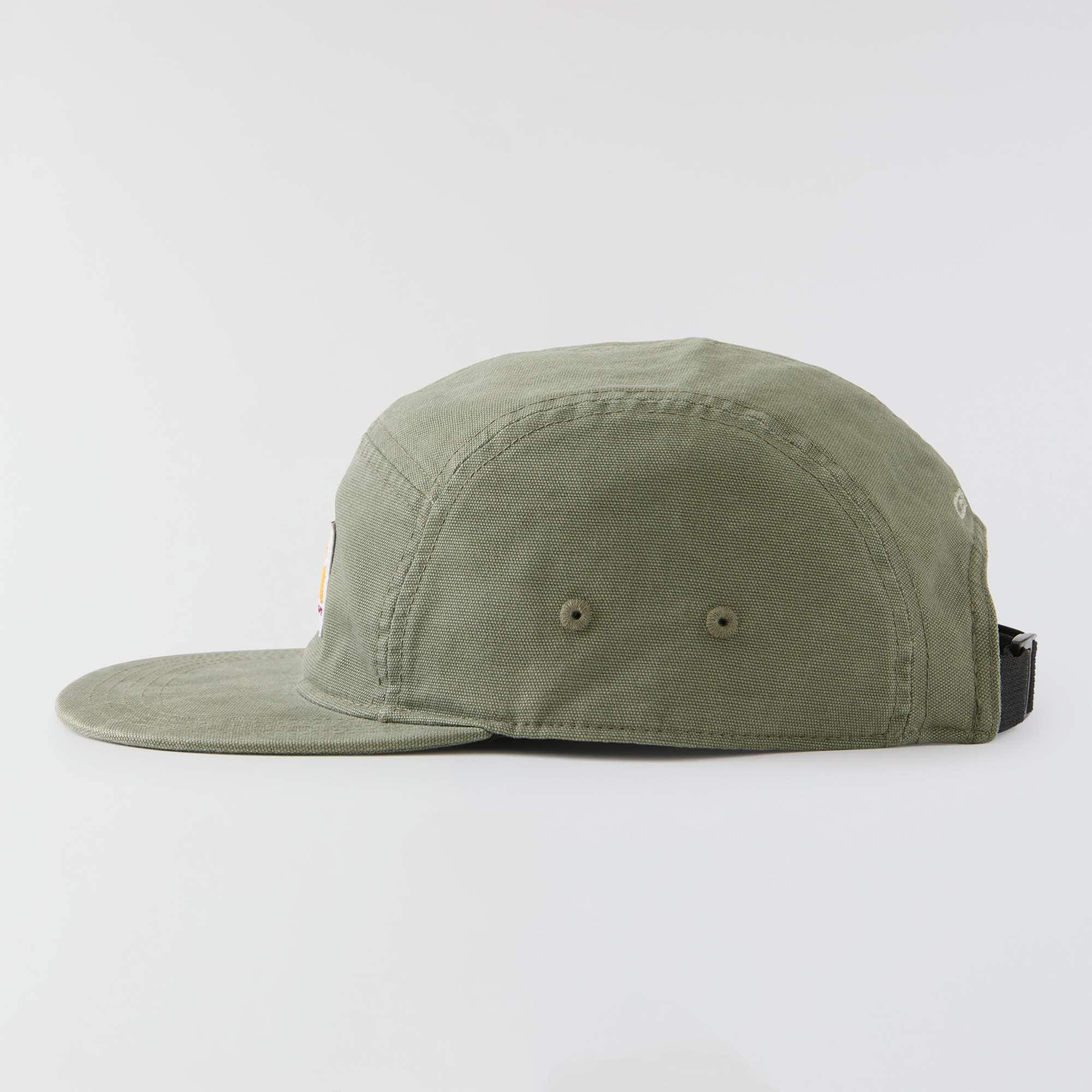 Canvas five panel baseball cap 