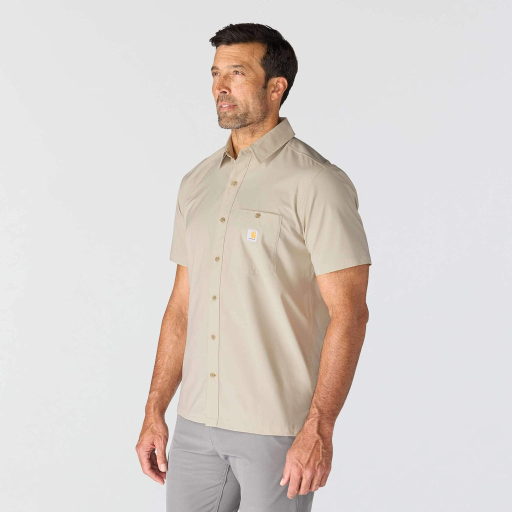 Men's force sun defender™ woven relaxed fit short sleeve shirt - sun protection shirts
