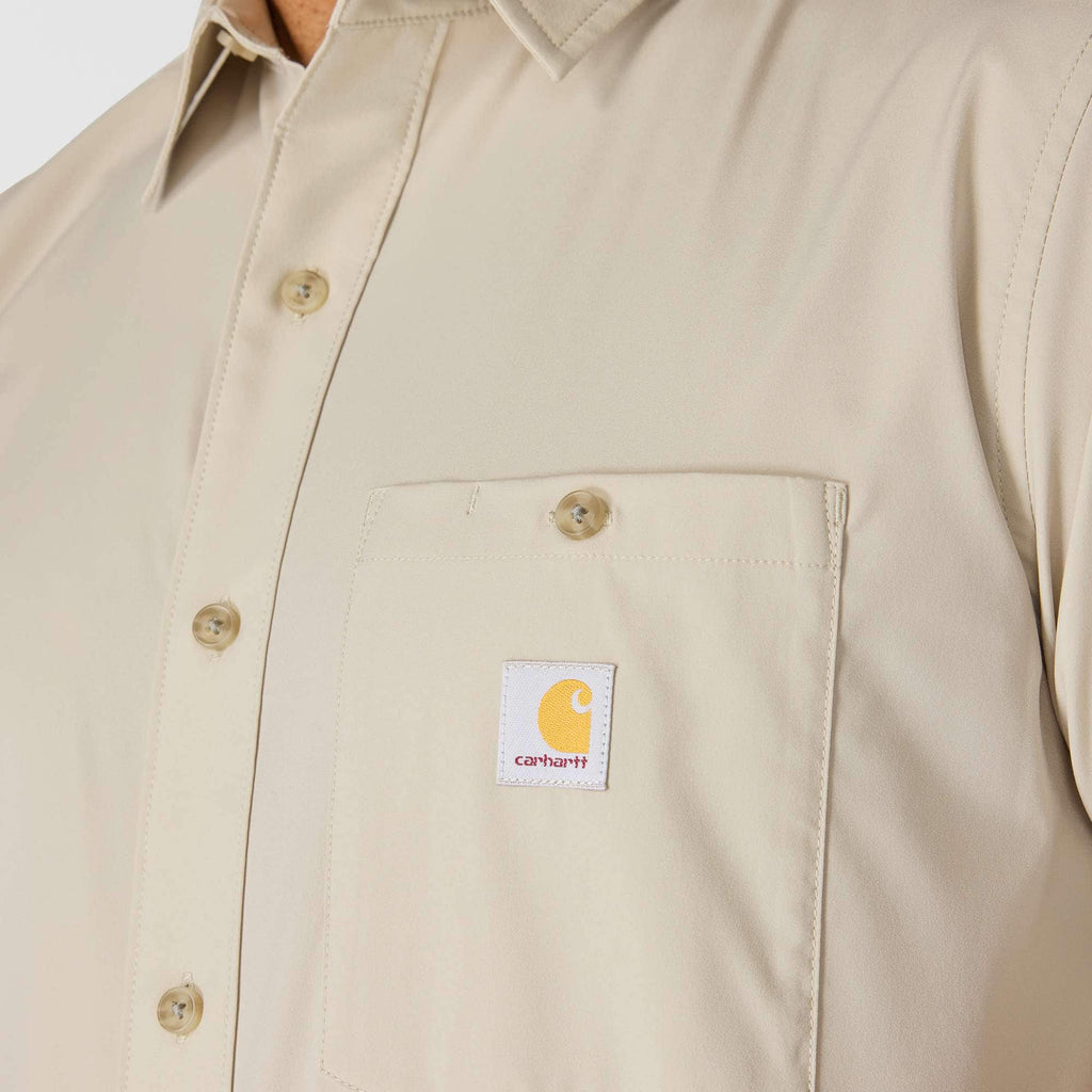Men's force sun defender™ woven relaxed fit short sleeve shirt - sun protection shirts