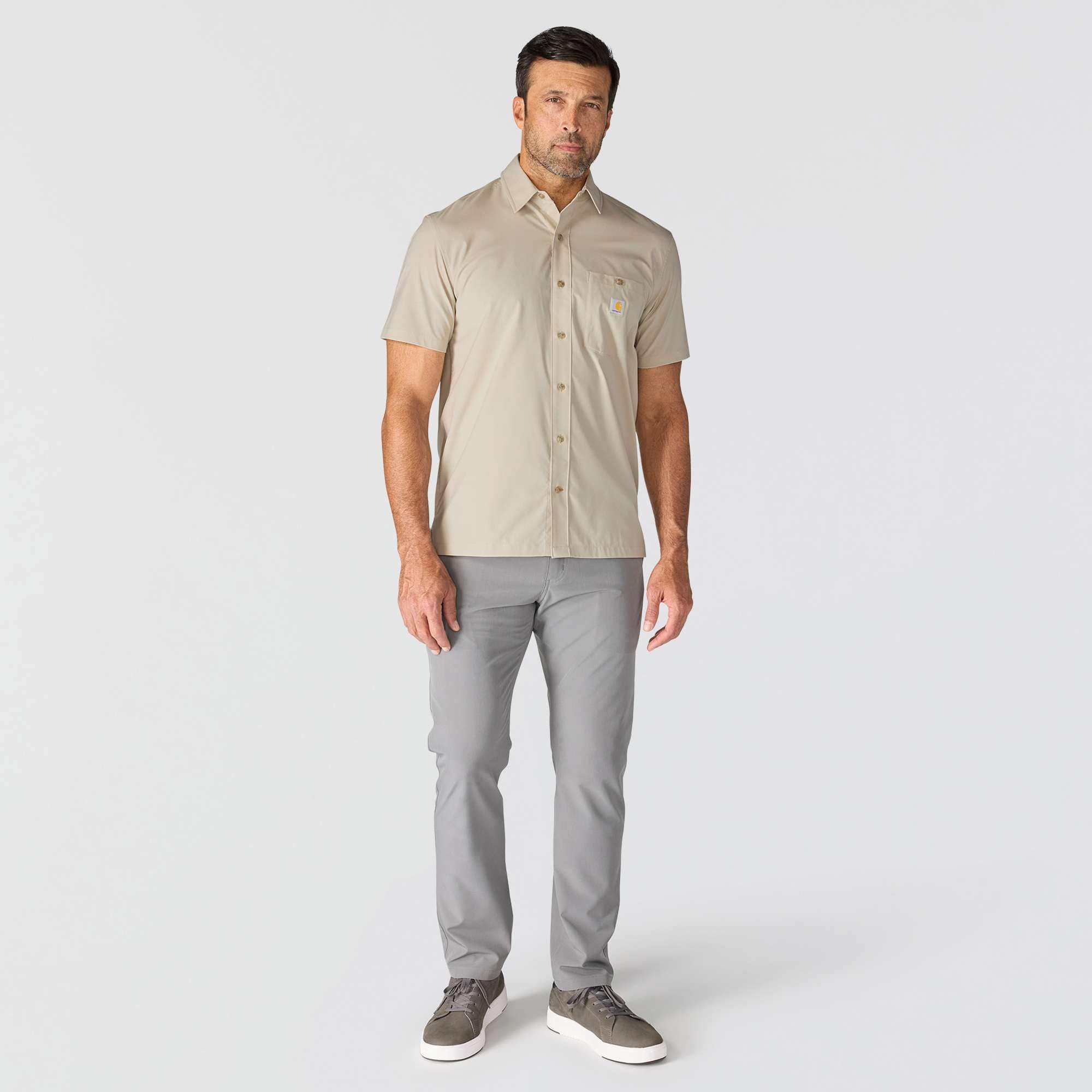 Men's force sun defender™ woven relaxed fit short sleeve shirt - sun protection shirts