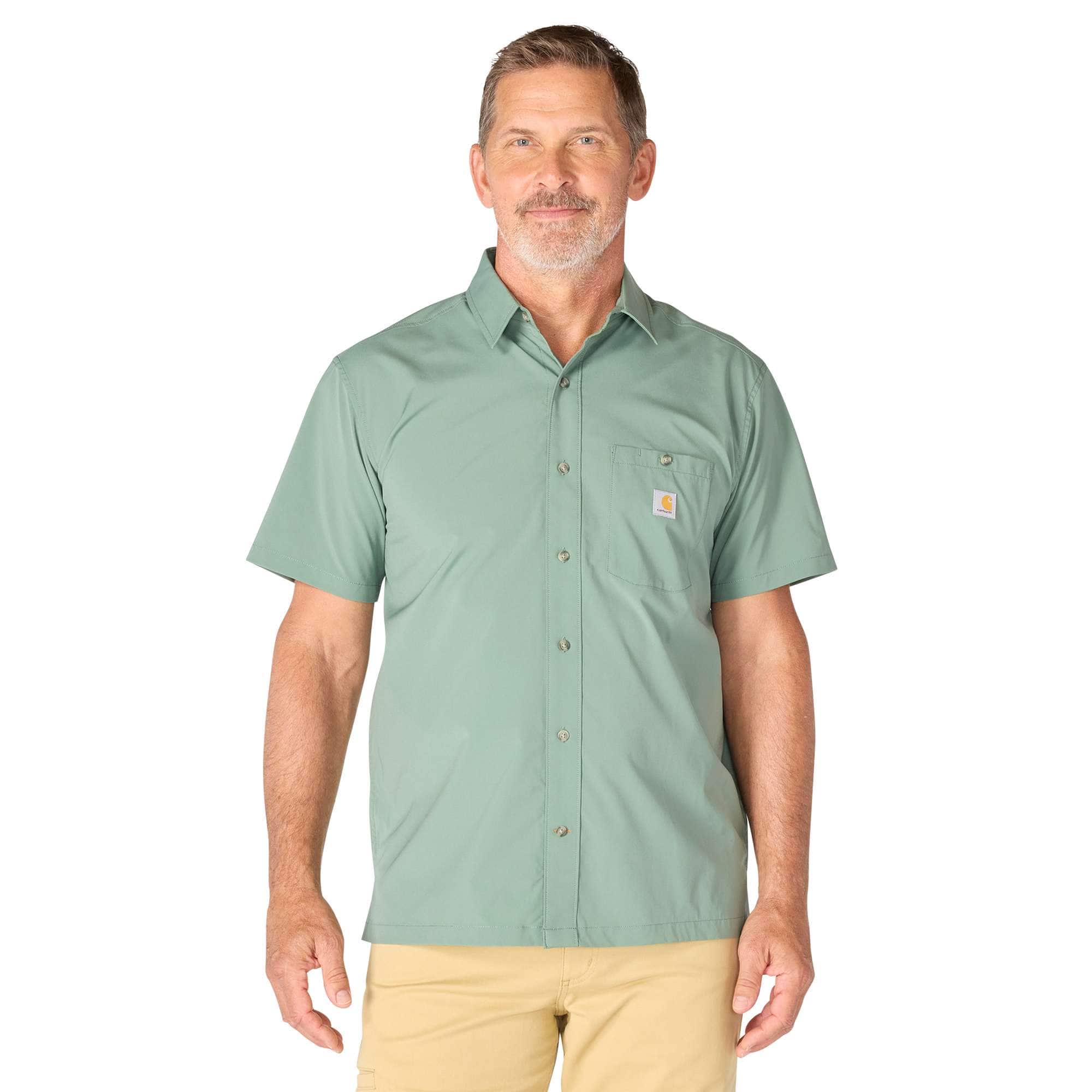 Men's force sun defender™ woven relaxed fit short sleeve shirt - sun protection shirts