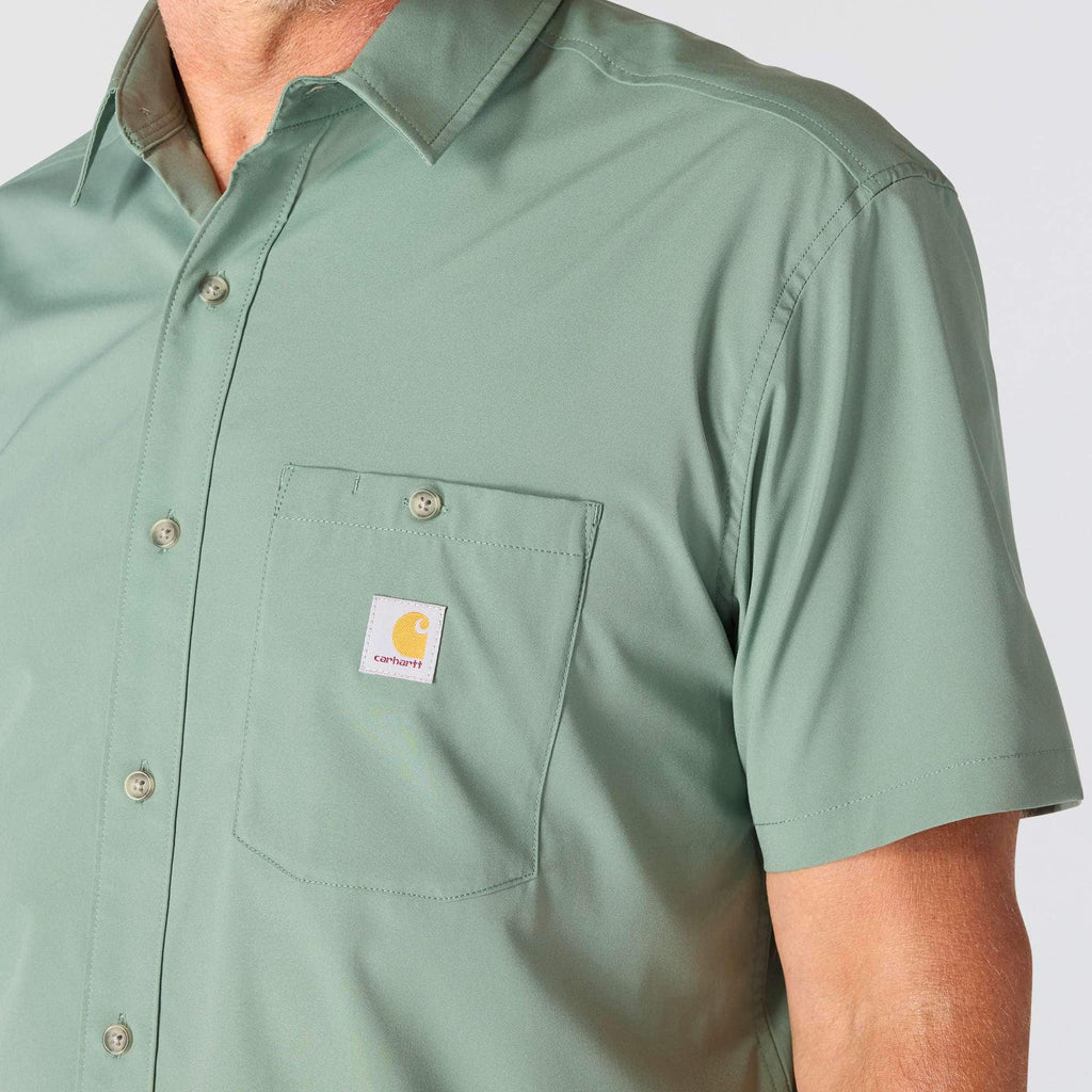 Men's force sun defender™ woven relaxed fit short sleeve shirt - sun protection shirts