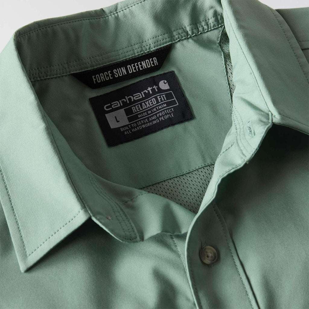 Men's force sun defender™ woven relaxed fit short sleeve shirt - sun protection shirts