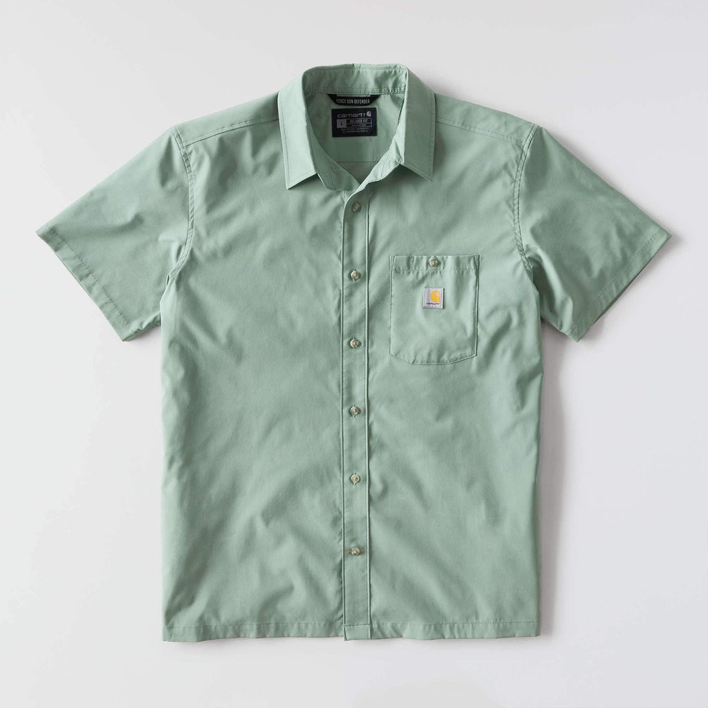 Men's force sun defender™ woven relaxed fit short sleeve shirt - sun protection shirts
