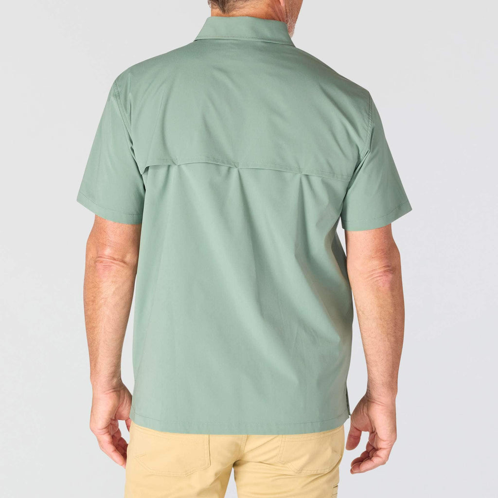 Men's force sun defender™ woven relaxed fit short sleeve shirt - sun protection shirts