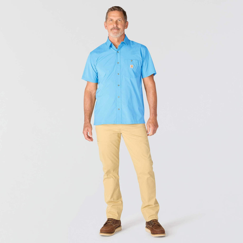 Men's force sun defender™ woven relaxed fit short sleeve shirt - sun protection shirts