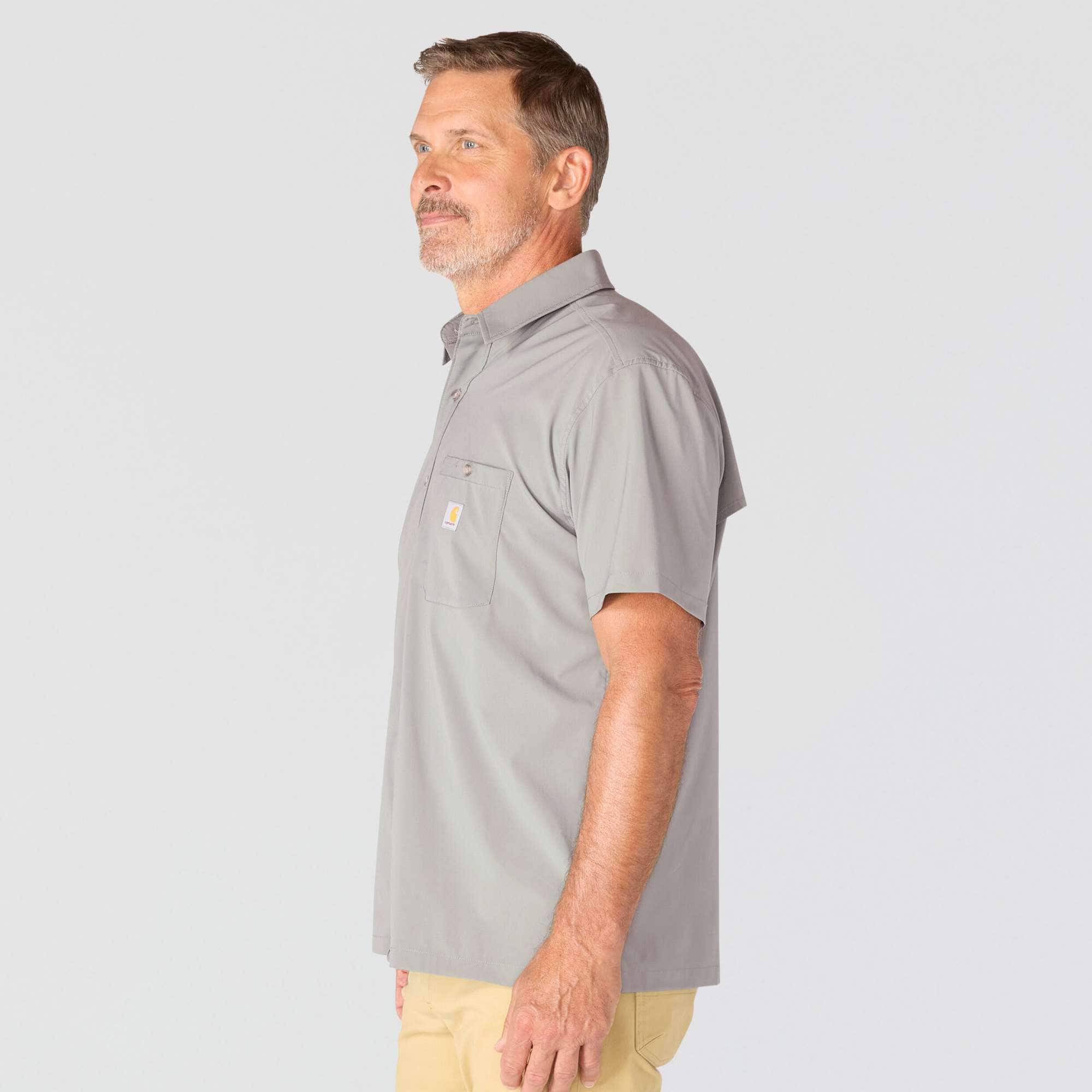 Men's force sun defender™ woven relaxed fit short sleeve shirt - sun protection shirts