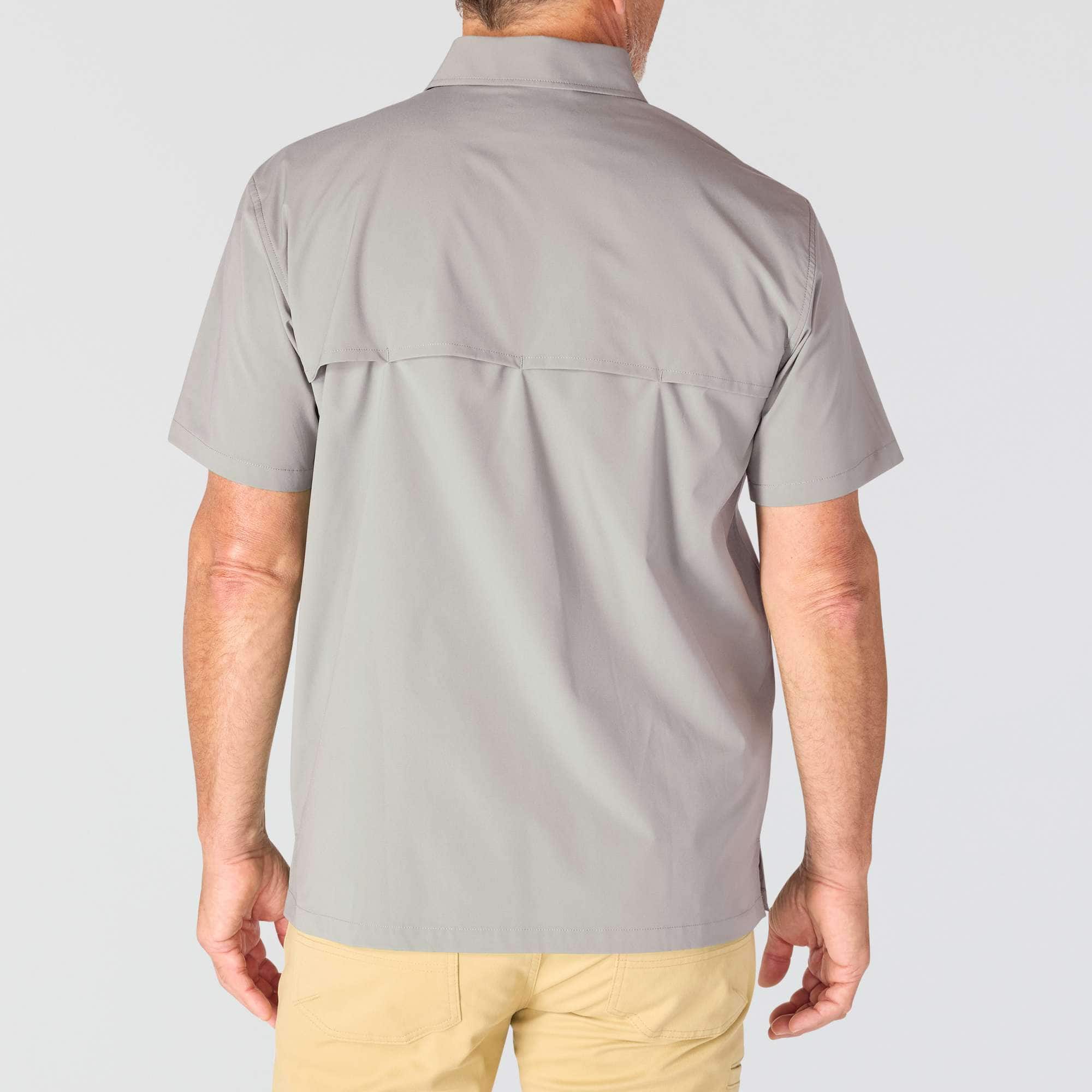 Men's force sun defender™ woven relaxed fit short sleeve shirt - sun protection shirts