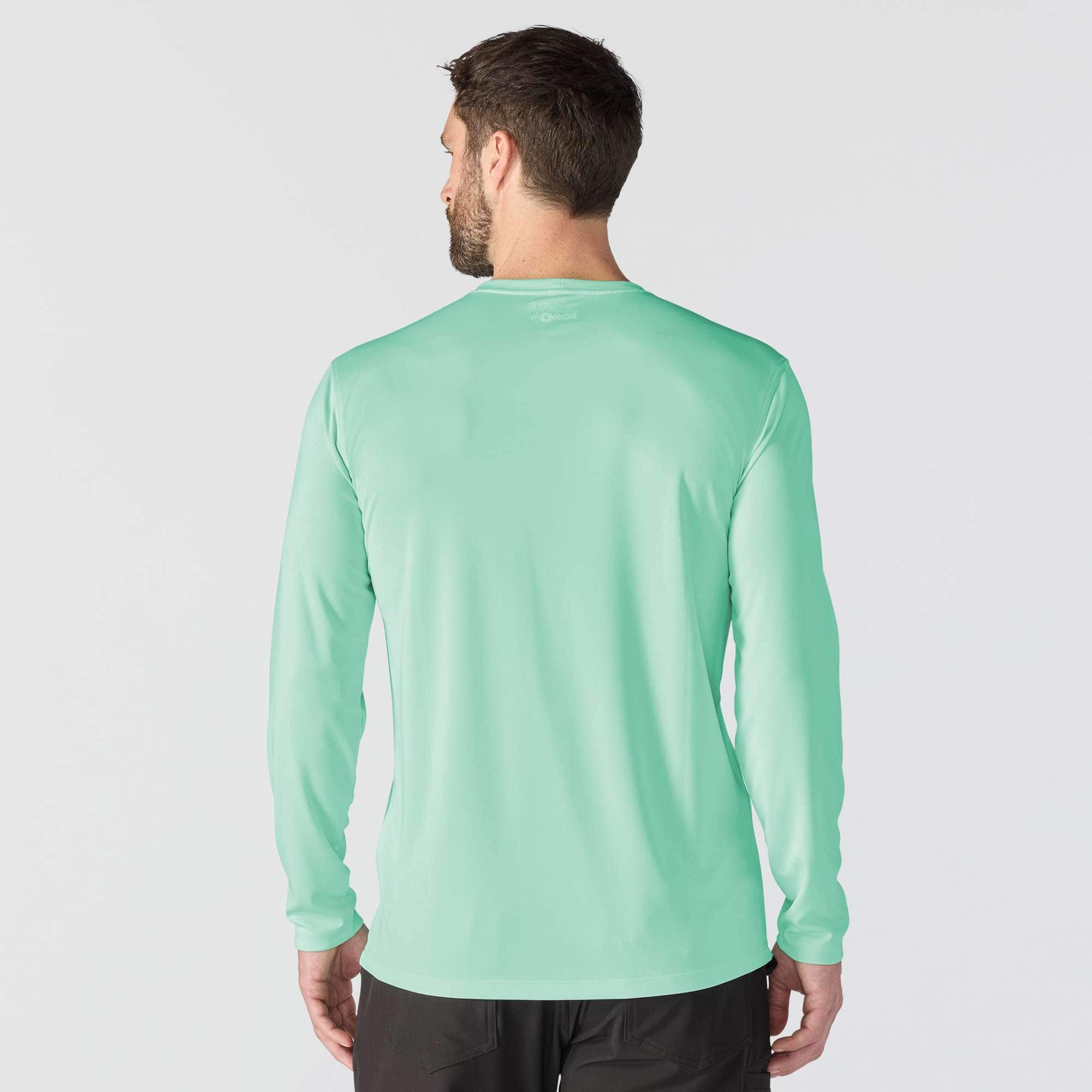 Men's force sun defender upf 50+ lightweight long sleeve moisture wicking t-shirt - sun protection shirts