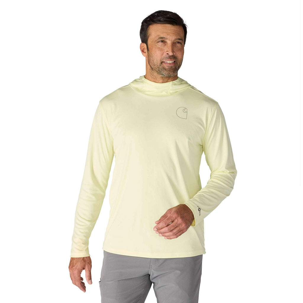 Men's force sun defender upf 50+ lightweight long sleeve moisture wicking hoodie - sun protection hoodies