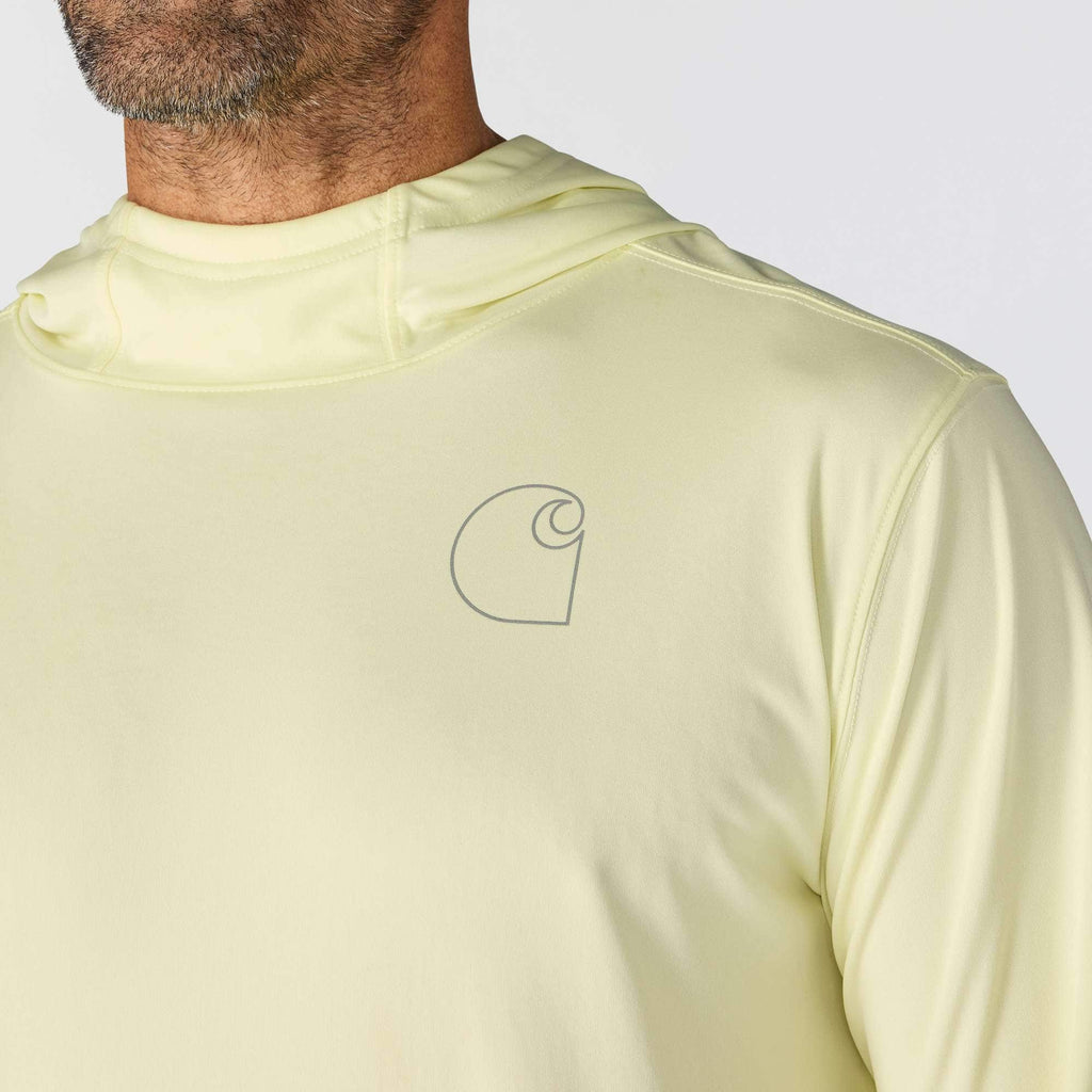 Men's force sun defender upf 50+ lightweight long sleeve moisture wicking hoodie - sun protection hoodies