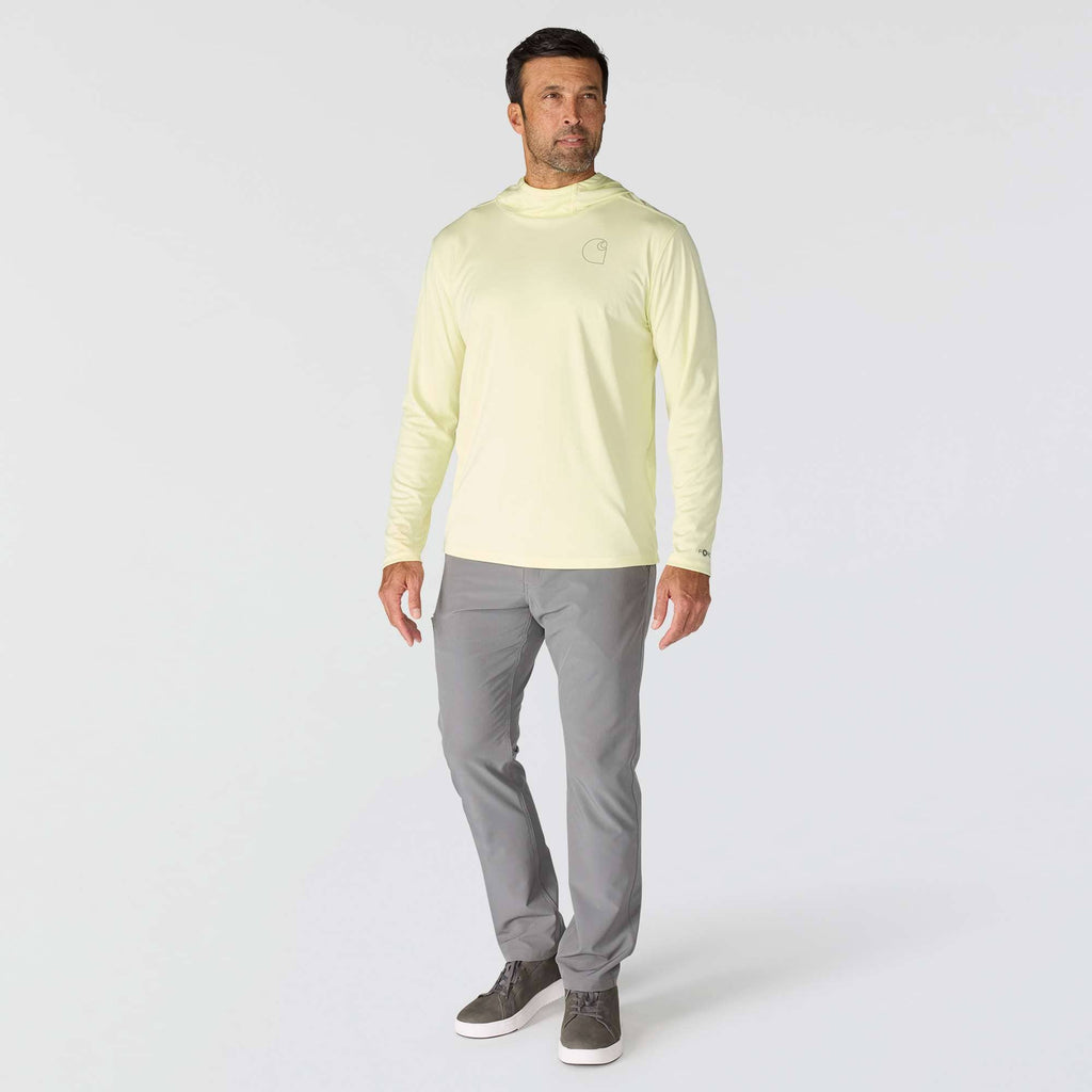 Men's force sun defender upf 50+ lightweight long sleeve moisture wicking hoodie - sun protection hoodies