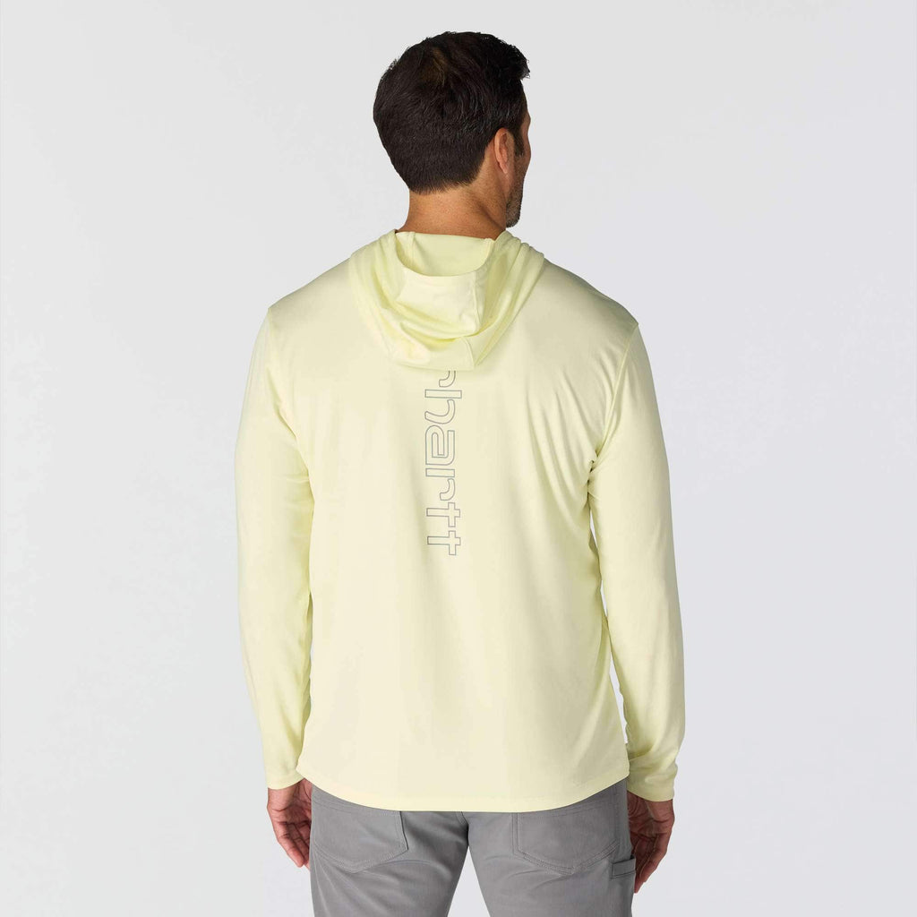 Men's force sun defender upf 50+ lightweight long sleeve moisture wicking hoodie - sun protection hoodies