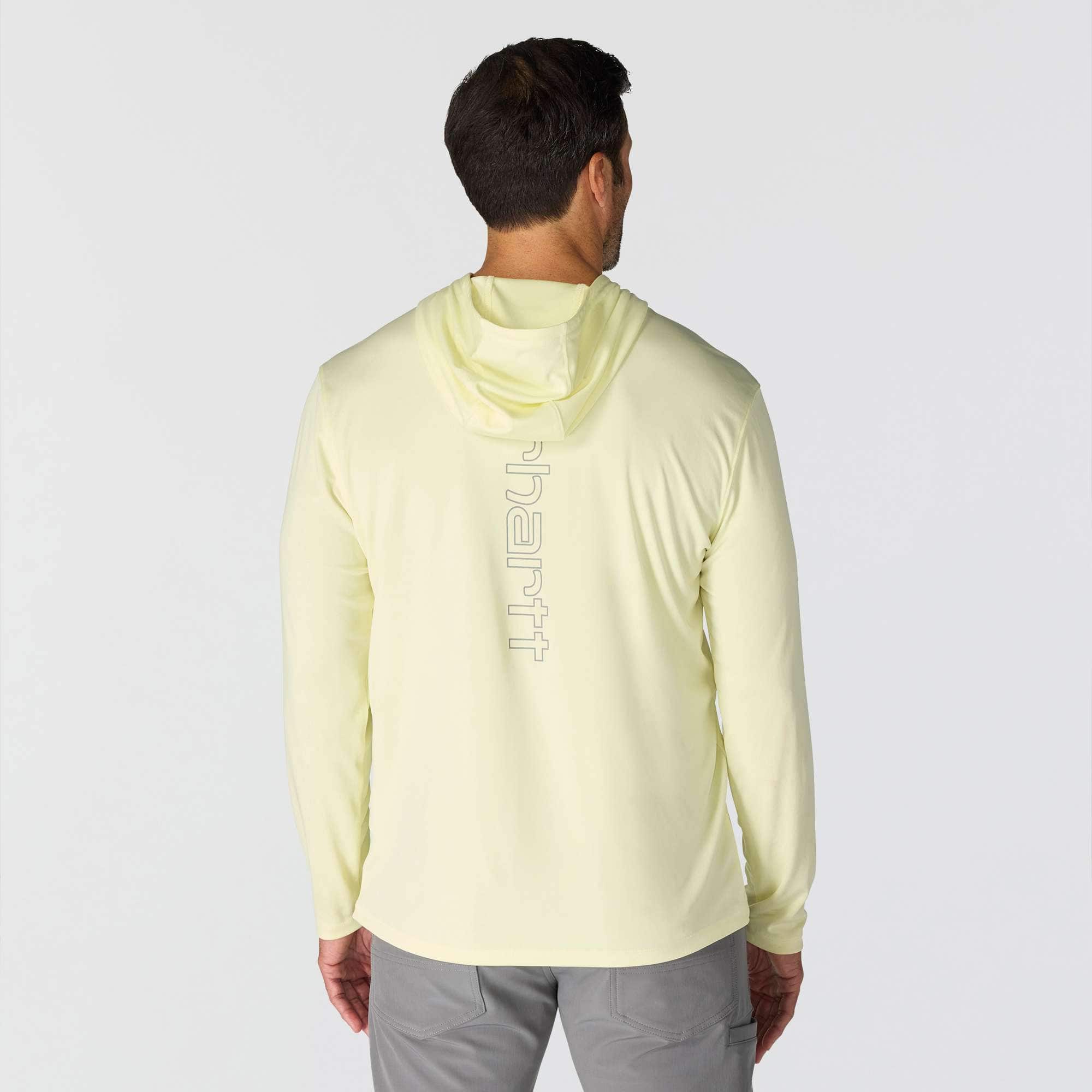 Men's force sun defender upf 50+ lightweight long sleeve moisture wicking hoodie - sun protection hoodies