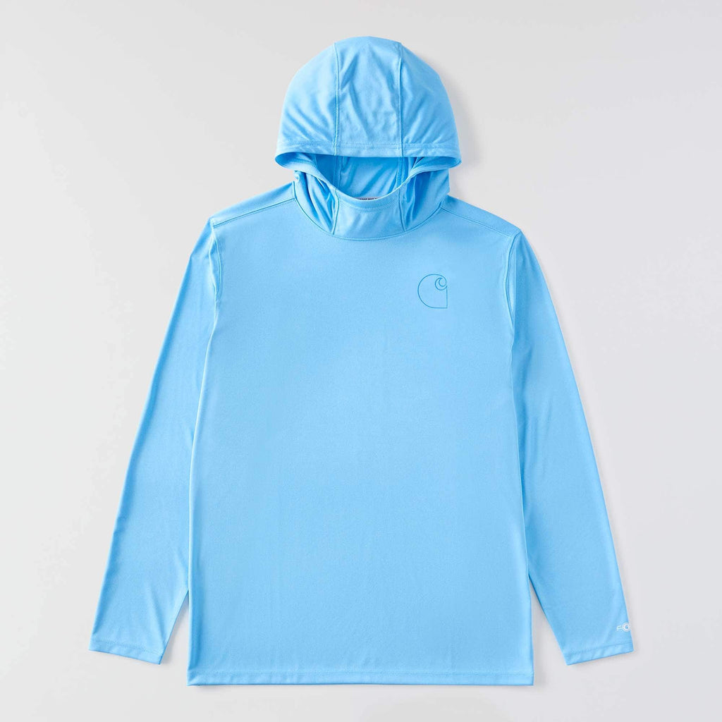 Men's force sun defender upf 50+ lightweight long sleeve moisture wicking hoodie - sun protection hoodies