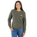 Women's lightweight tencel crewneck sweatshirt